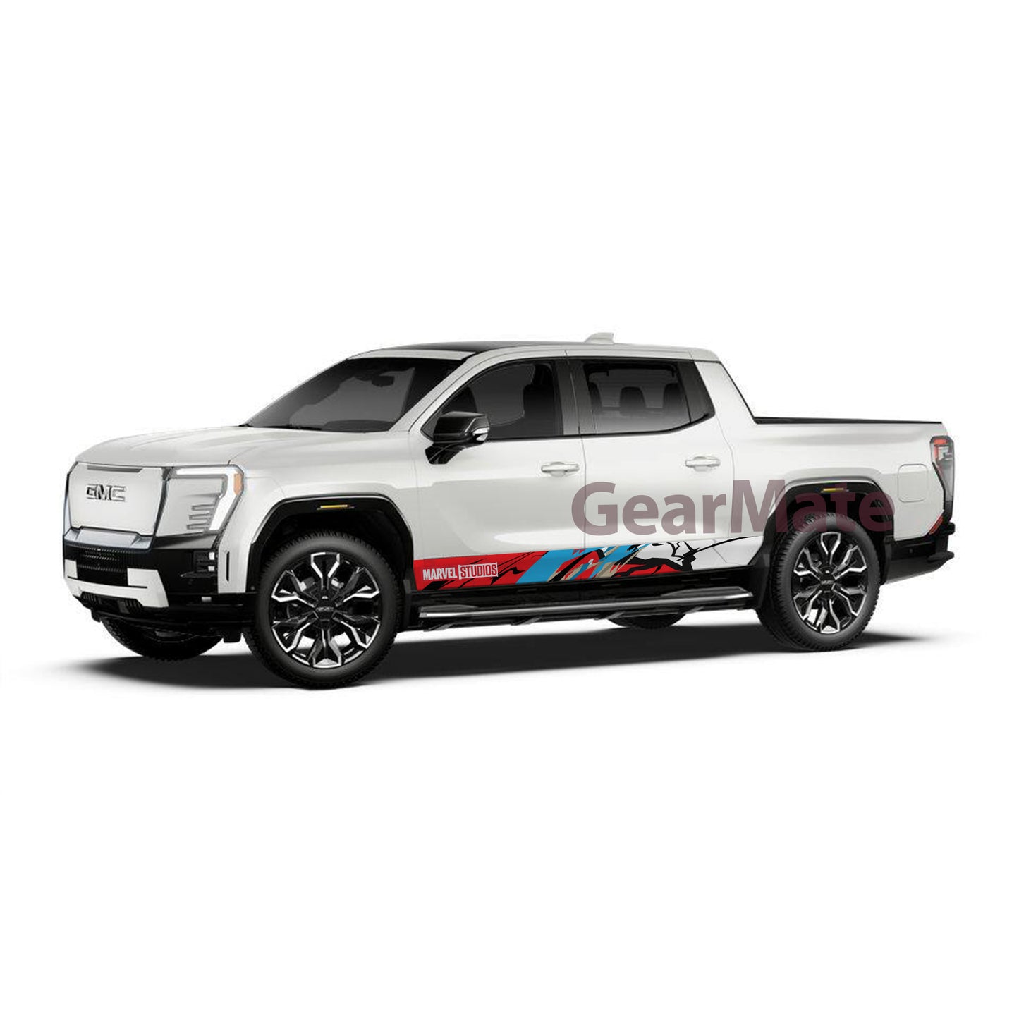 Racing Blue RB Marvel Rocker Panel Graphic Decal Kit (Left & Right Sides) - High Quality Vinyl for Trucks & SUVs