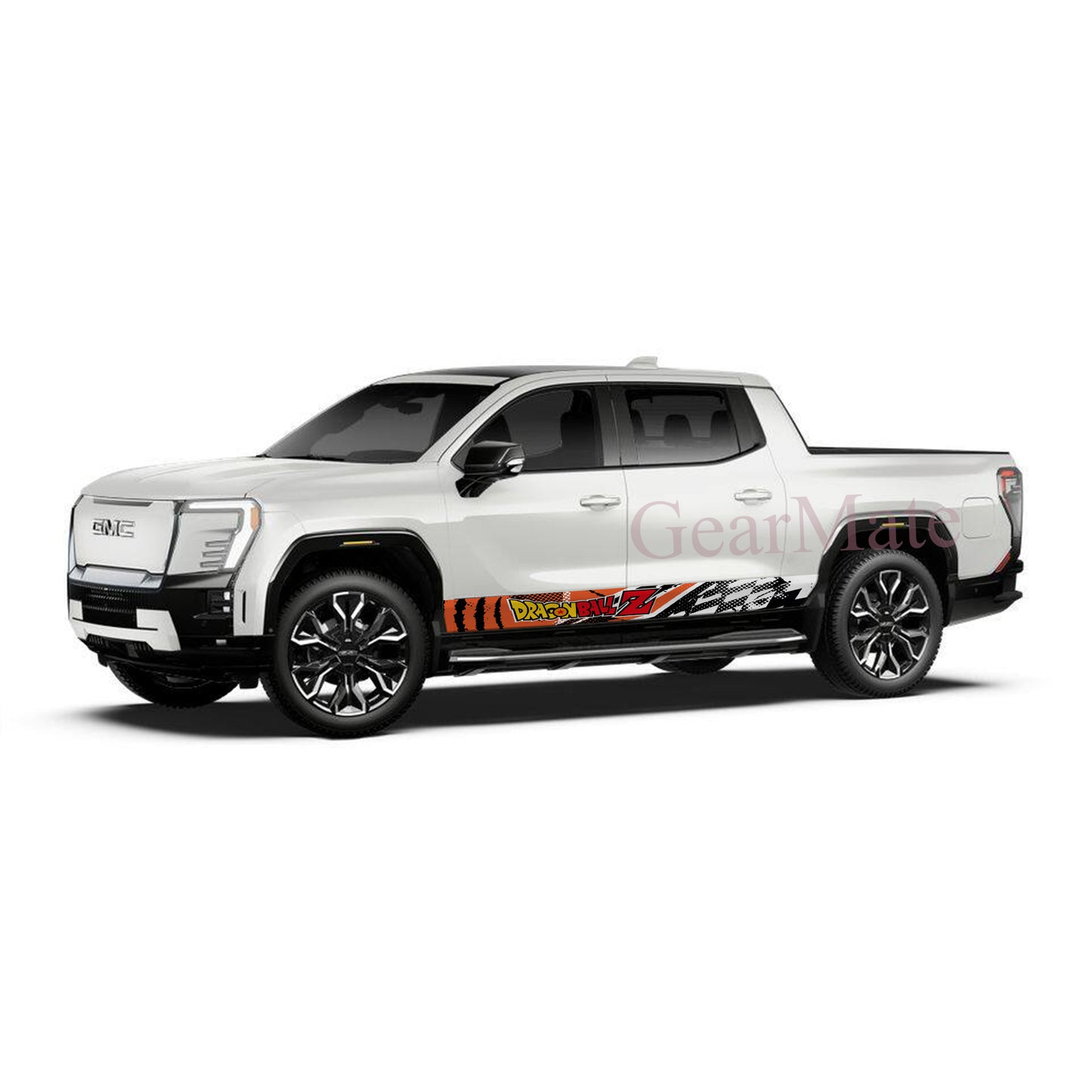 Claw Orange Dragon Ball Z Rocker Panel Graphic Decal Kit (Left & Right Sides) - High Quality Vinyl for Trucks & SUVs