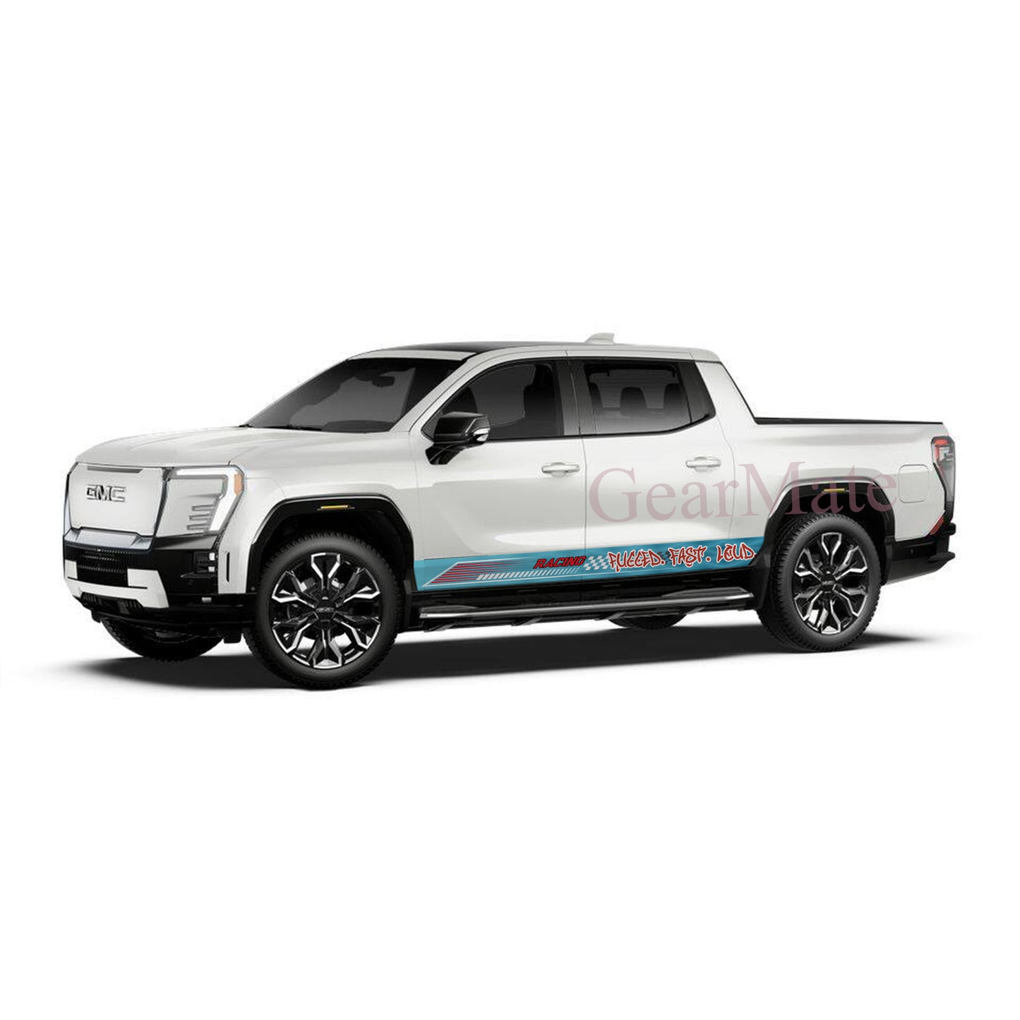 Rugged Fast Loud Rocker Panel Graphic Decal Kit (Left & Right Sides) - High Quality Vinyl for Trucks & SUVs