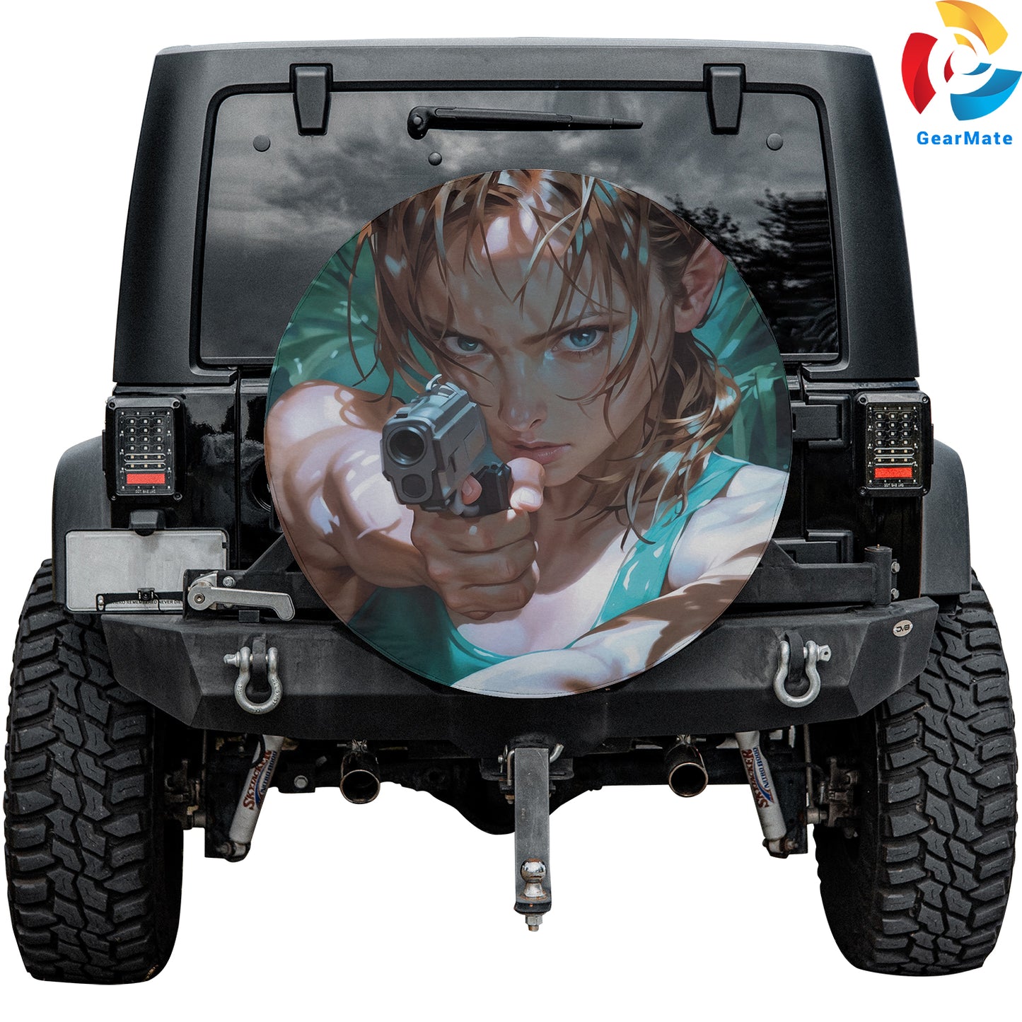 Tom Raider Lara Croft Video Games Spare Tire Cover – Premium Waterproof UV Resistant Protector