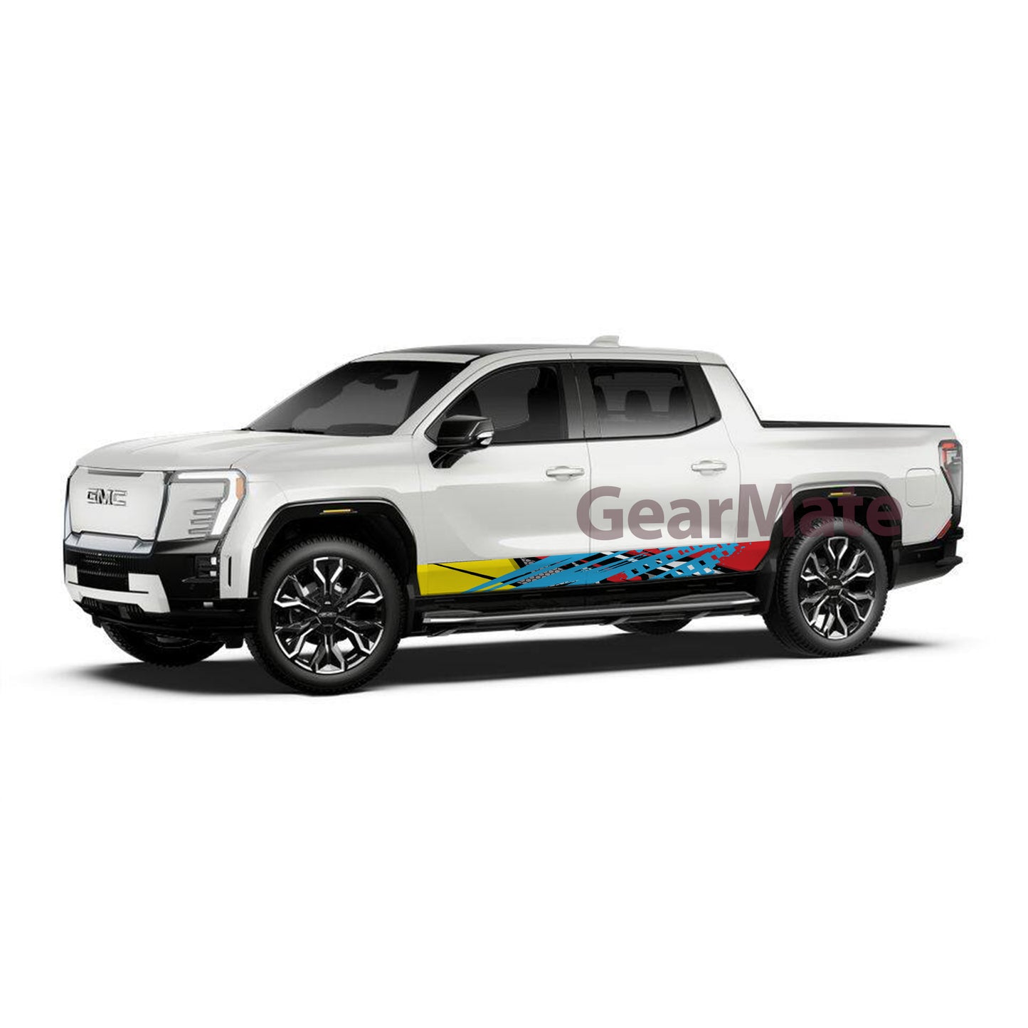 Racing YBR Rocker Panel Graphic Decal Kit (Left & Right Sides) - High Quality Vinyl for Trucks & SUVs