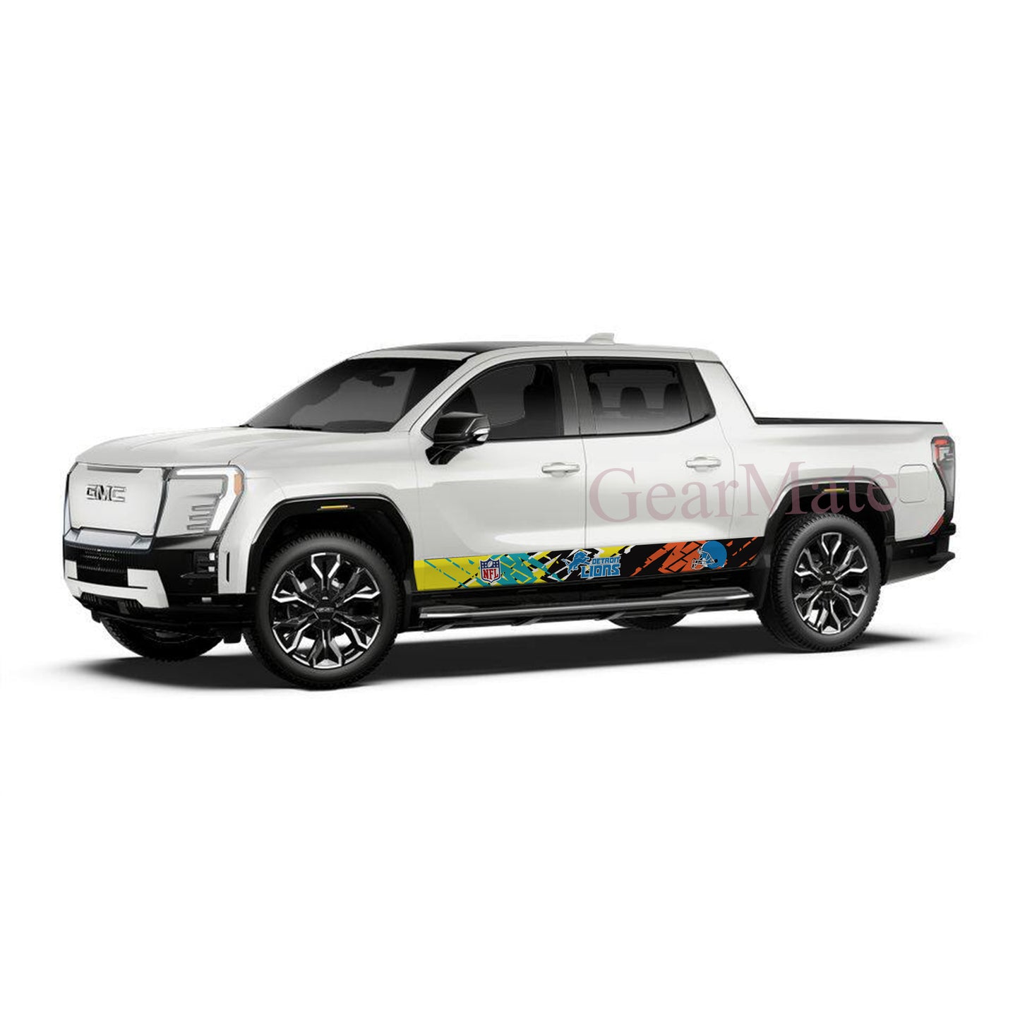 NFL Detroit Lions Rocker Panel Graphic Decal Kit (Left & Right Sides) - High Quality Vinyl for Trucks & SUVs