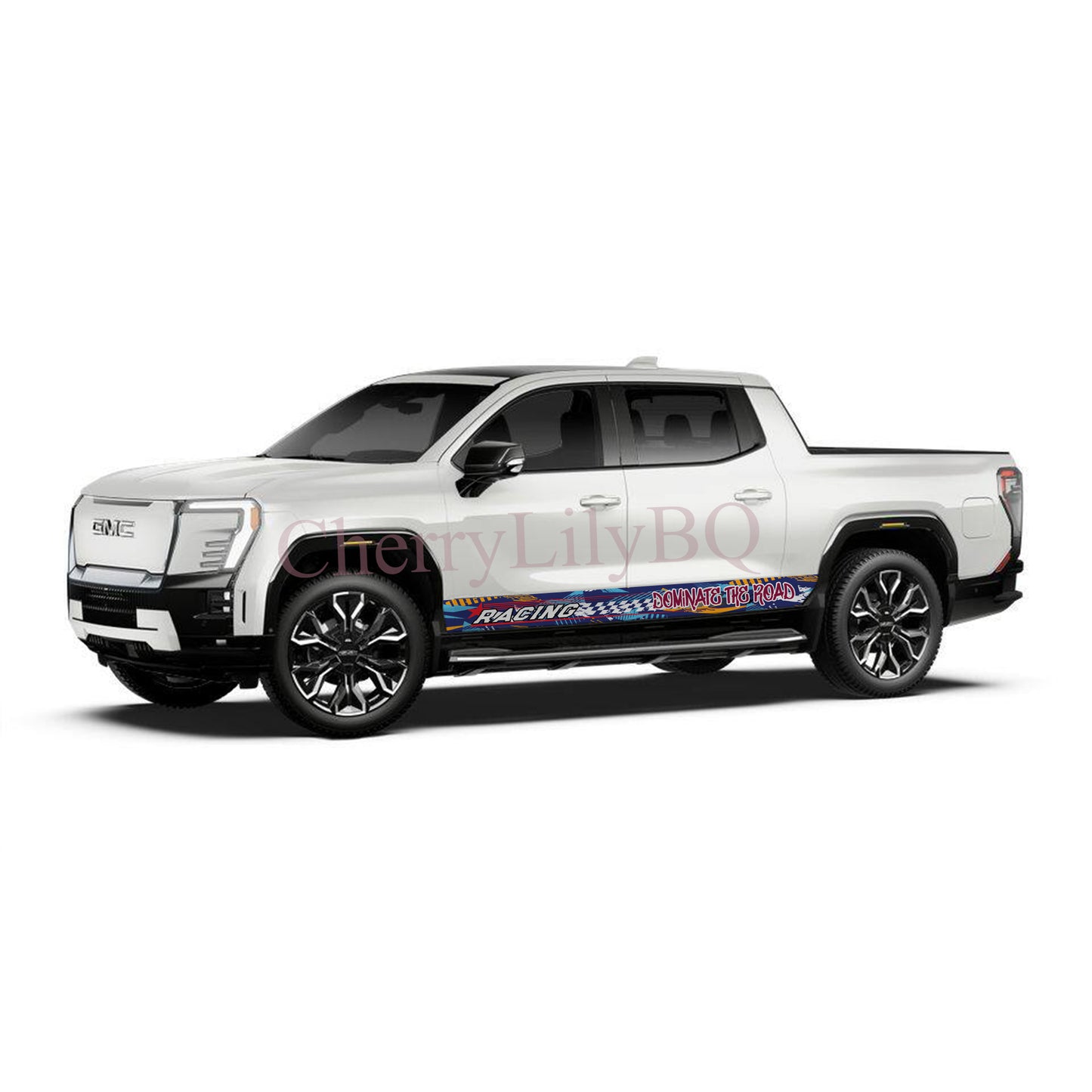 Dominate the Road Rocker Panel Graphic Decal Kit (Left & Right Sides) - High Quality Vinyl for Trucks & SUVs