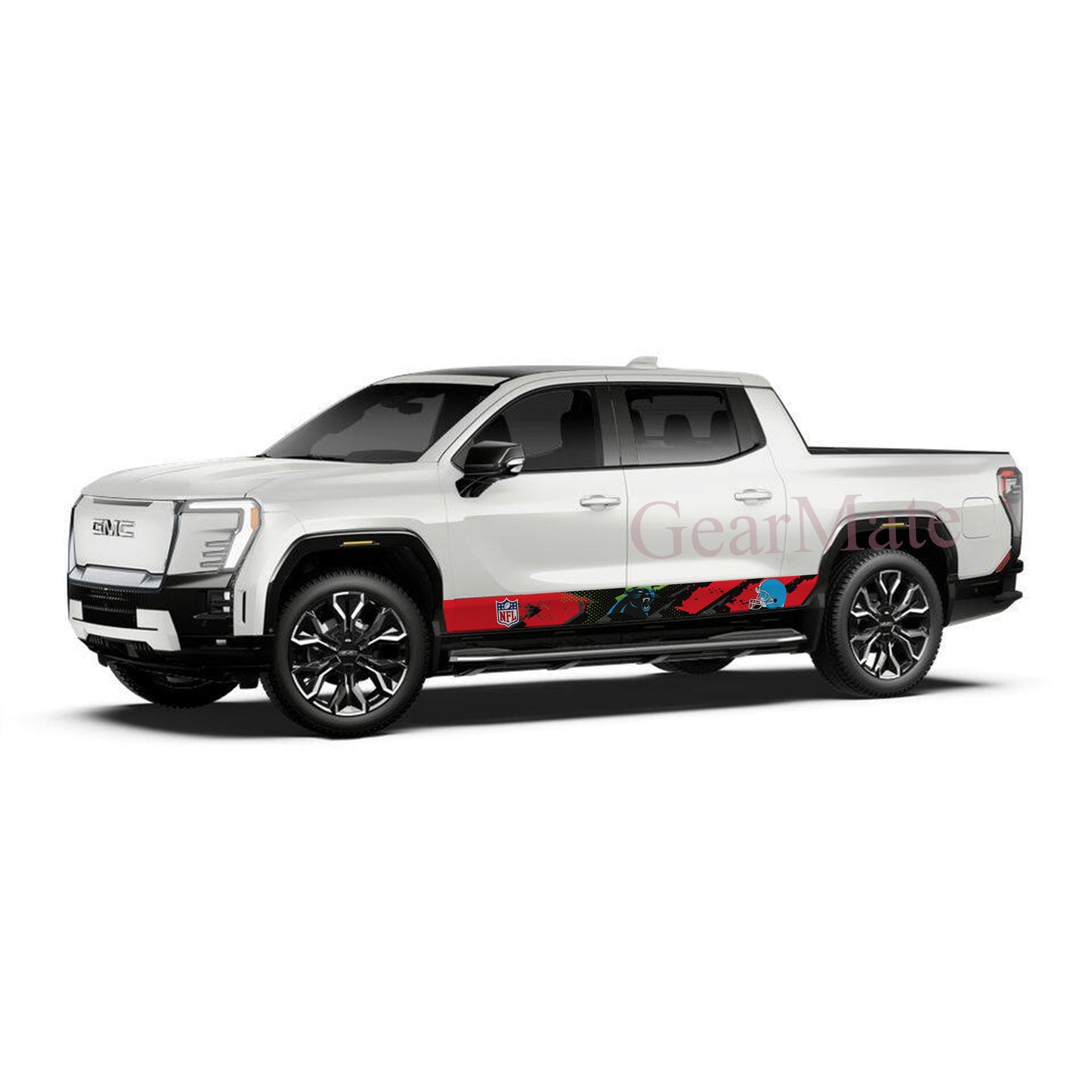 NFL Carolina Panthers 2 Rocker Panel Graphic Decal Kit (Left & Right Sides) - High Quality Vinyl for Trucks & SUVs