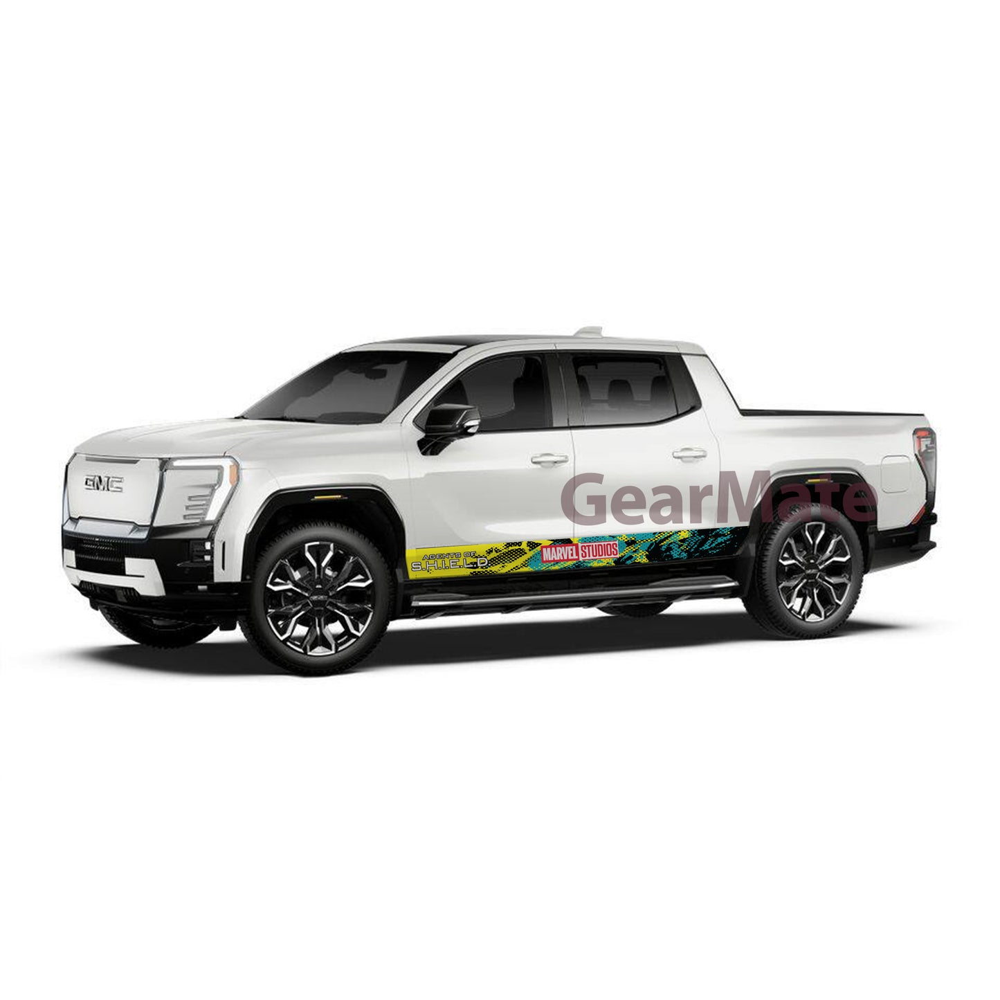Sport Marvel Agents Of Shield Rocker Panel Graphic Decal Kit (Left & Right Sides) - High Quality Vinyl for Trucks & SUVs