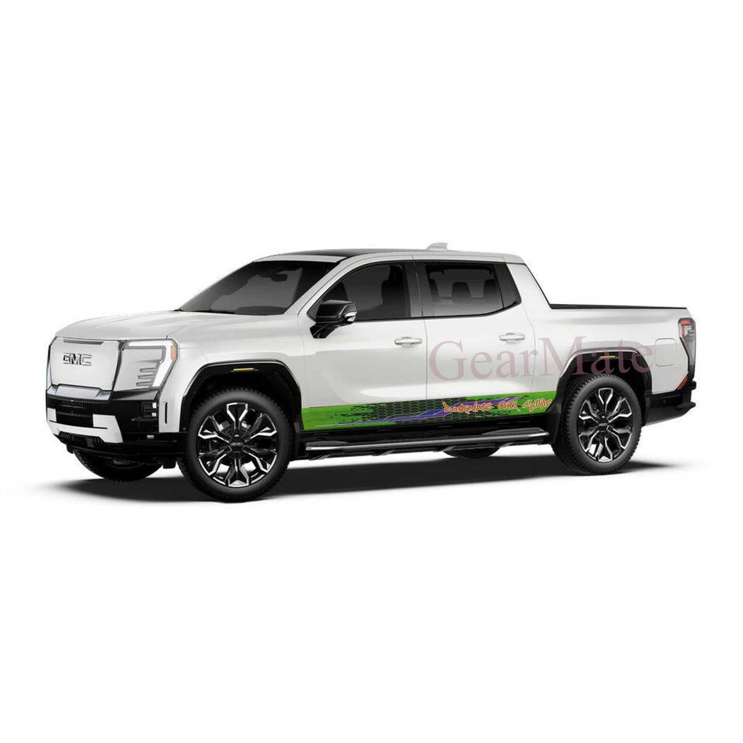 Dominate With Style Rocker Panel Graphic Decal Kit (Left & Right Sides) - High Quality Vinyl for Trucks & SUVs