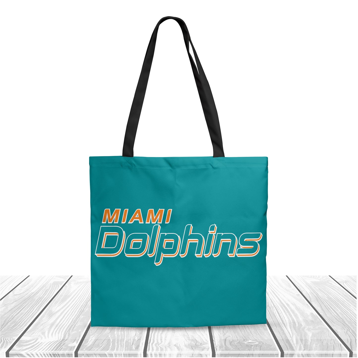 NFL Miami Dolphins NFL Fans Polyester Canvas Tote Bag – Durable and Stylish