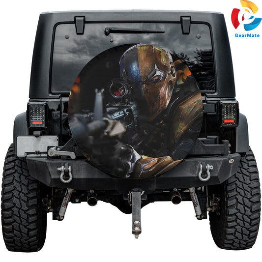 DC Deathstroke Spare Tire Cover – Premium Waterproof UV Resistant Protector