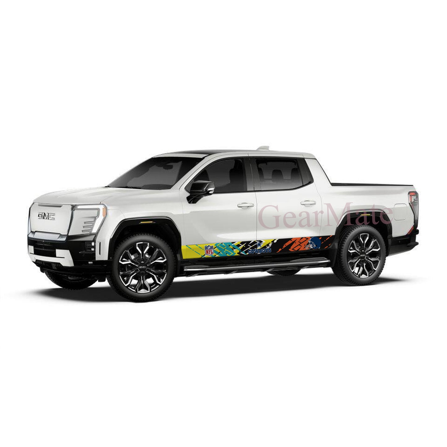 NFL Dallas Cowboys Rocker Panel Graphic Decal Kit (Left & Right Sides) - High Quality Vinyl for Trucks & SUVs