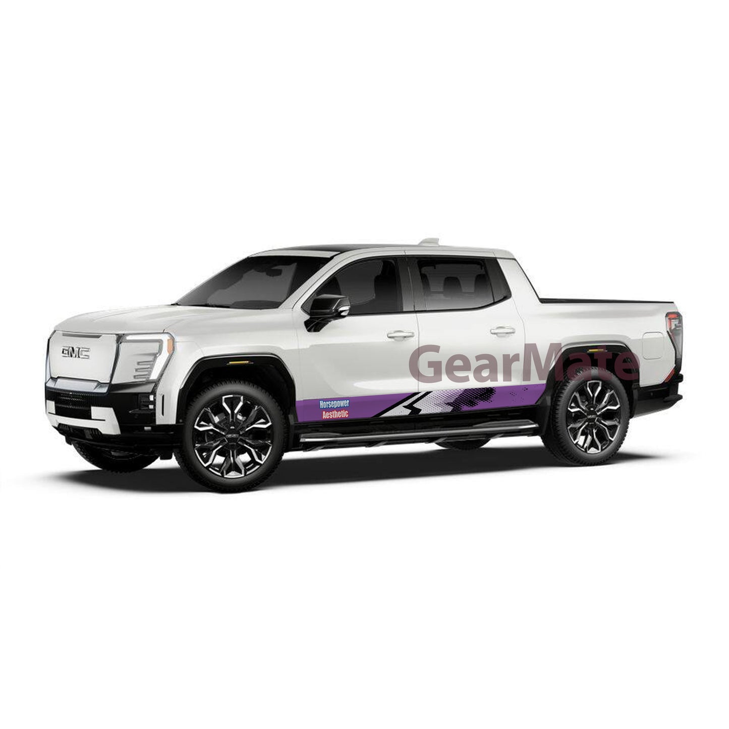 Horsepower Aesthetic Rocker Panel Graphic Decal Kit (Left & Right Sides) - High Quality Vinyl for Trucks & SUVs