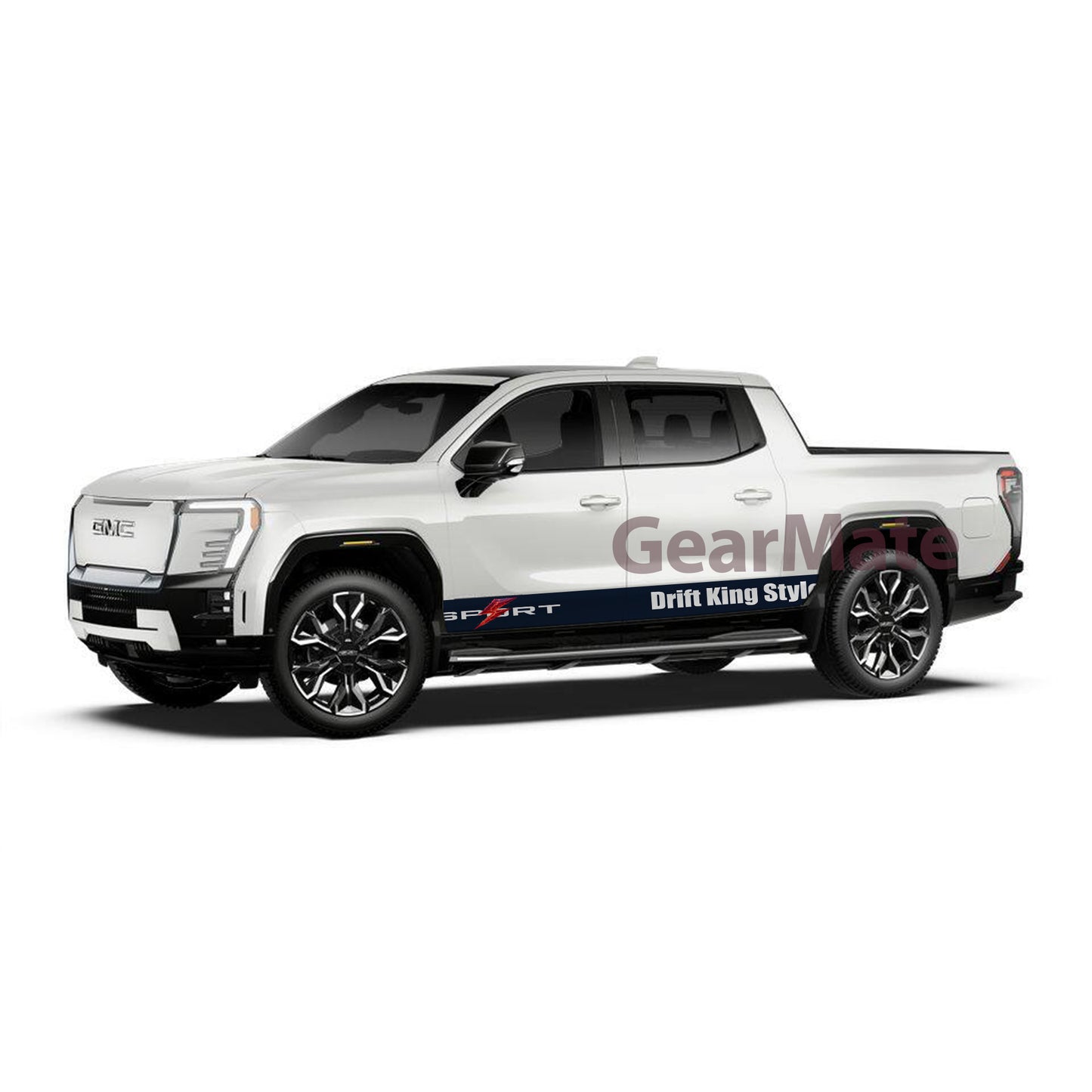 Sport Drift King Style Rocker Panel Graphic Decal Kit (Left & Right Sides) - High Quality Vinyl for Trucks & SUVs