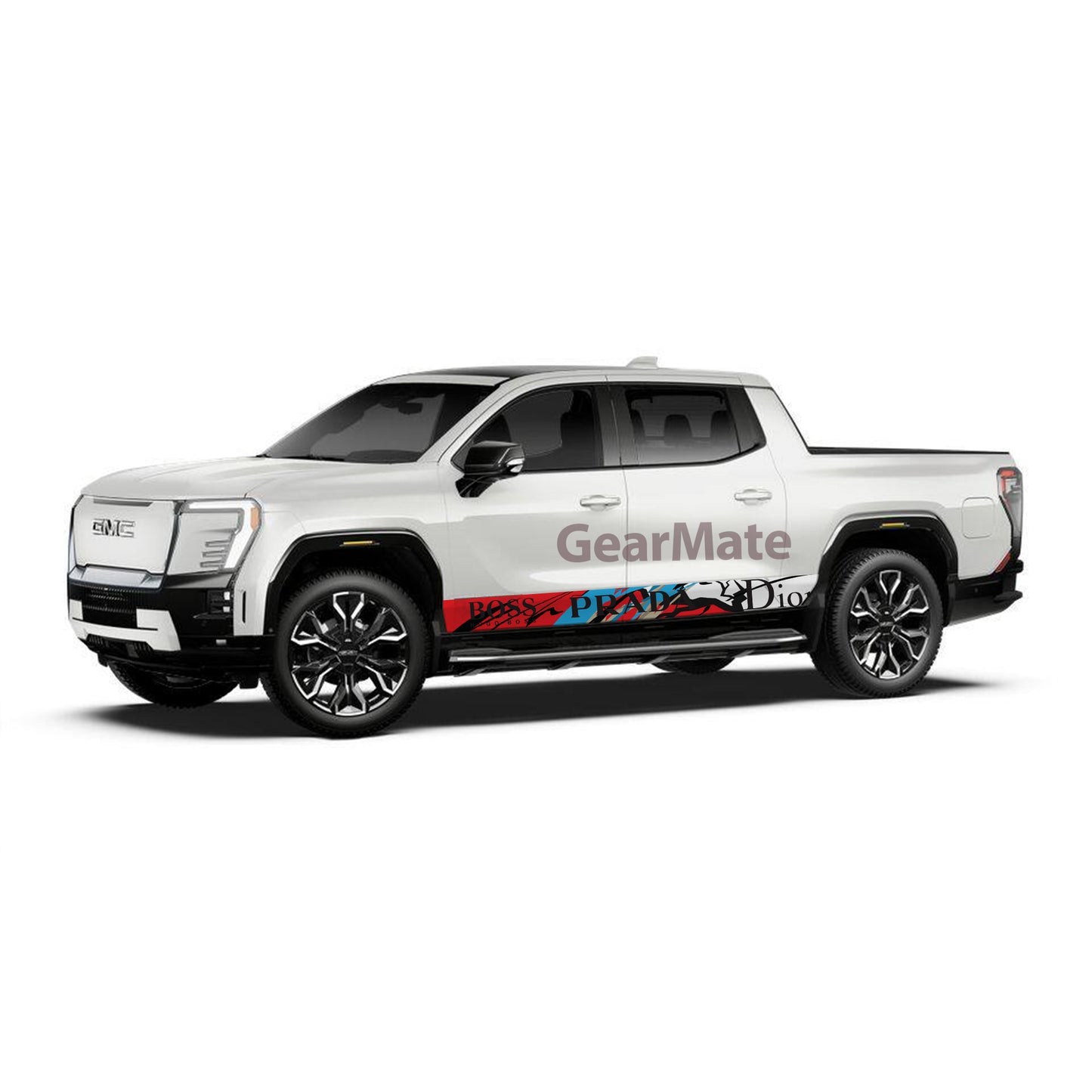 Prada Rocker Panel Graphic Decal Kit (Left & Right Sides) - High Quality Vinyl for Trucks & SUVs