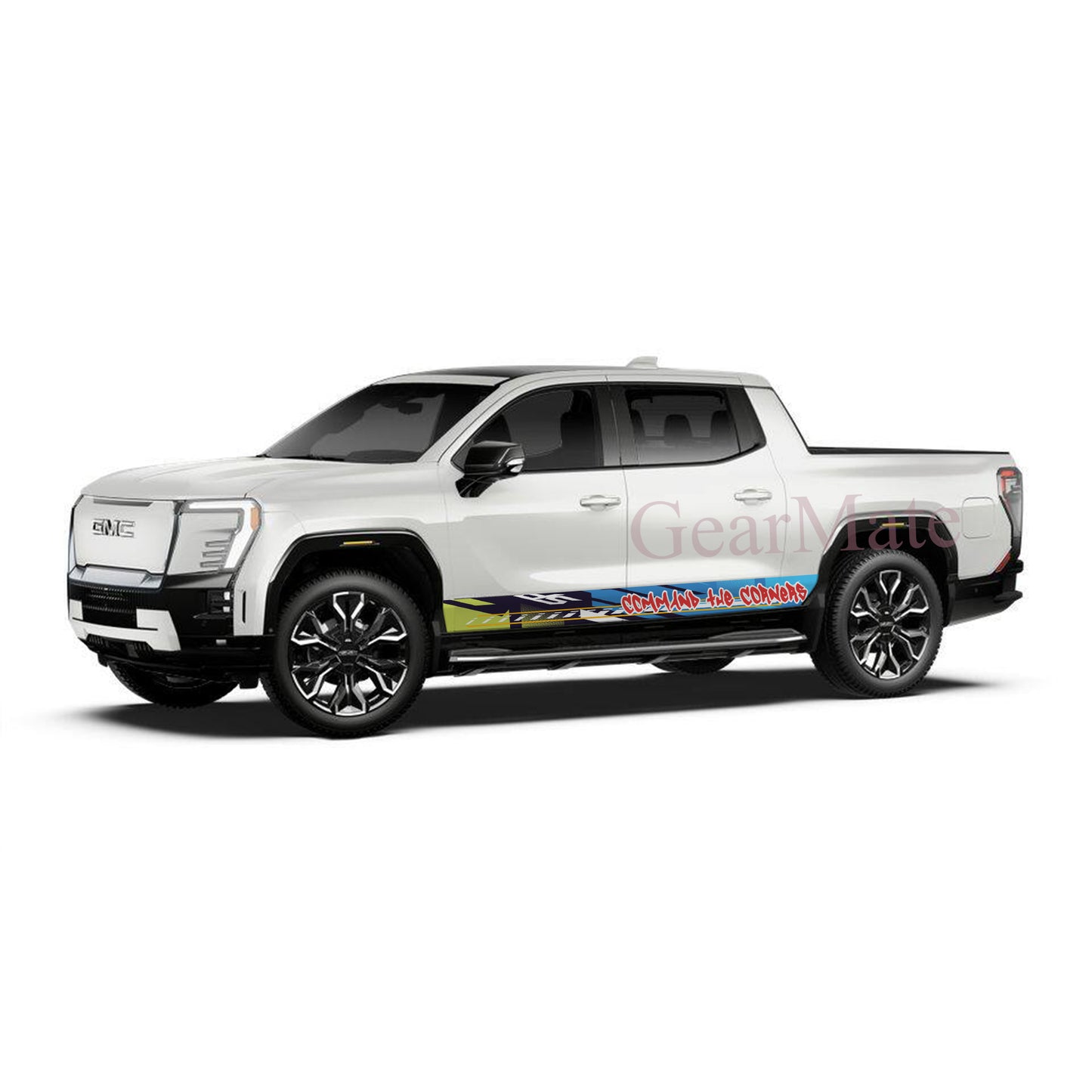 Command the Corners Rocker Panel Graphic Decal Kit (Left & Right Sides) - High Quality Vinyl for Trucks & SUVs