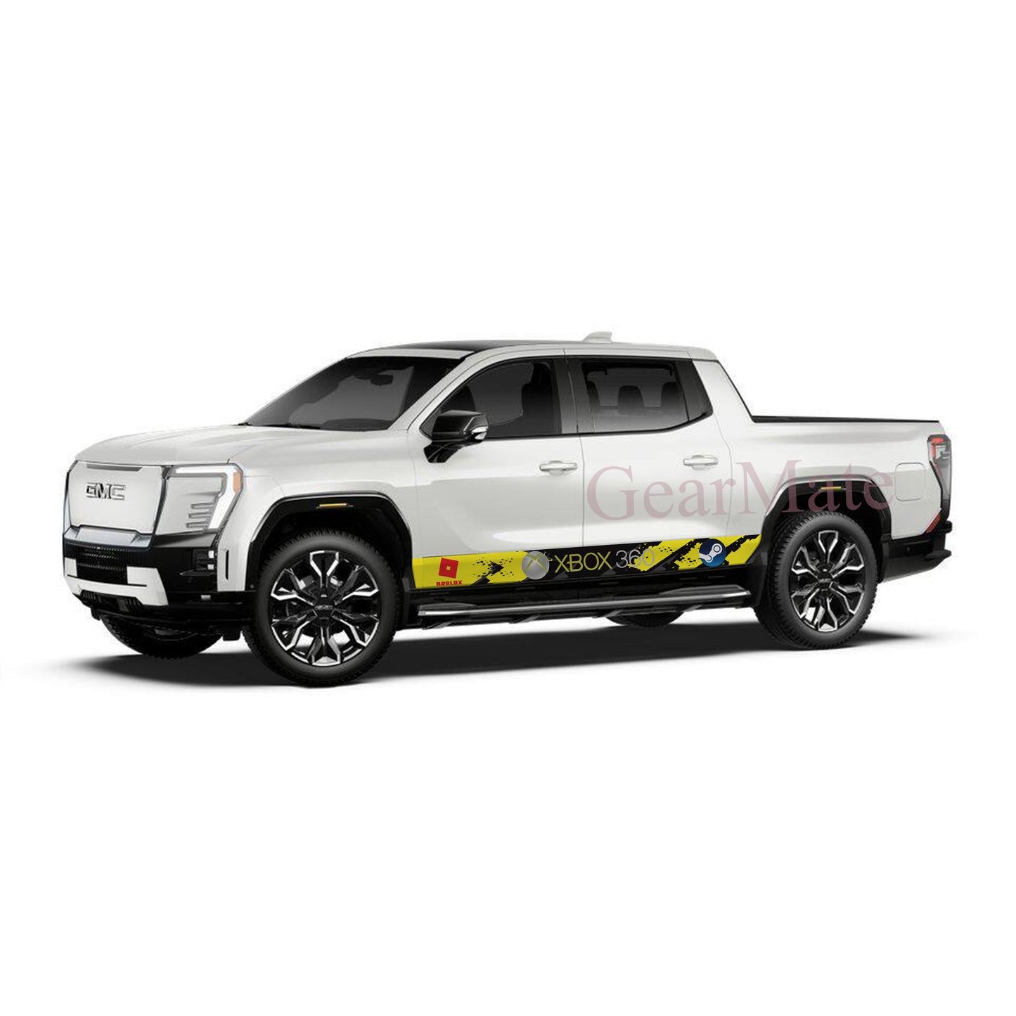 X Box 360 Games Rocker Panel Graphic Decal Kit (Left & Right Sides) - High Quality Vinyl for Trucks & SUVs