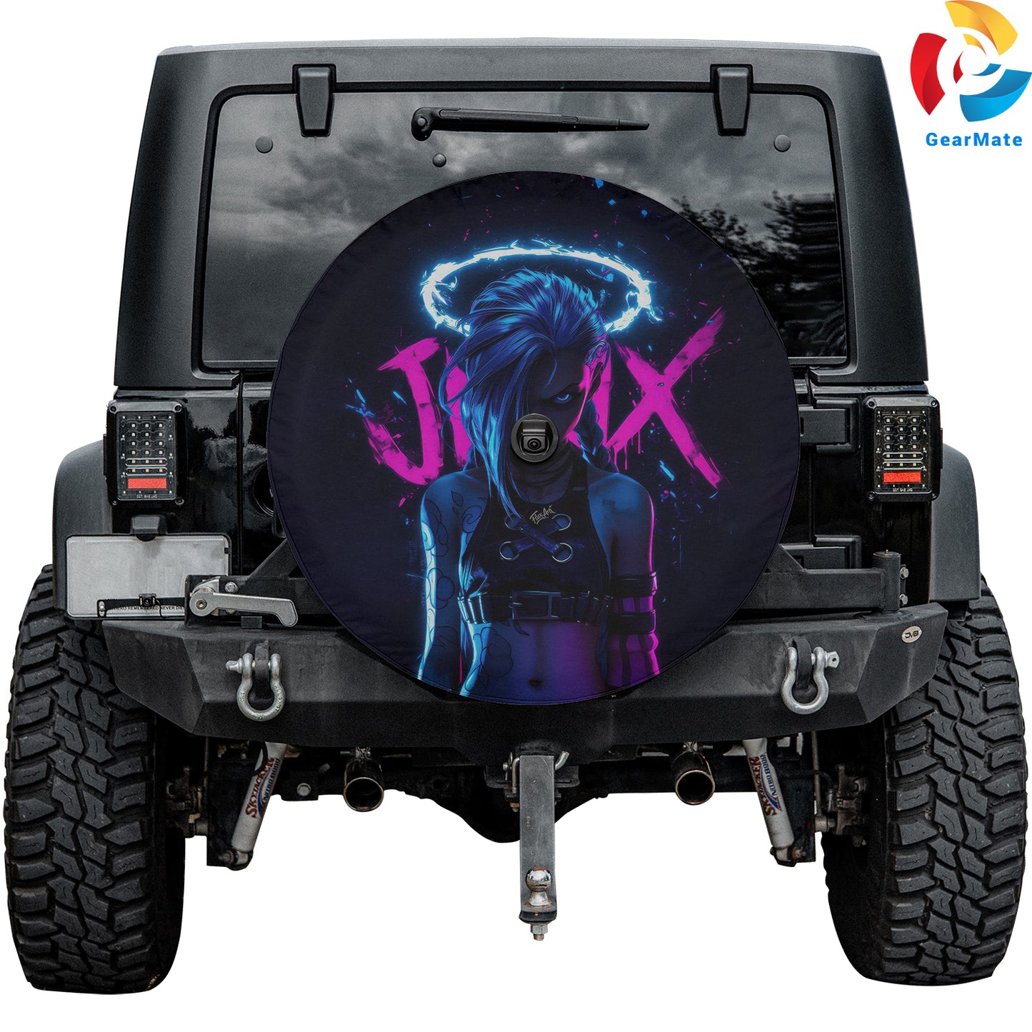 Jinx (Arcane) Spare Tire Cover – Premium Waterproof UV Resistant Protector