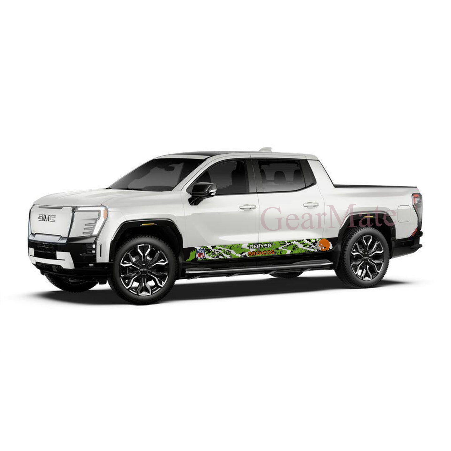 NFL Denver Broncos Rocker Panel Graphic Decal Kit (Left & Right Sides) - High Quality Vinyl for Trucks & SUVs