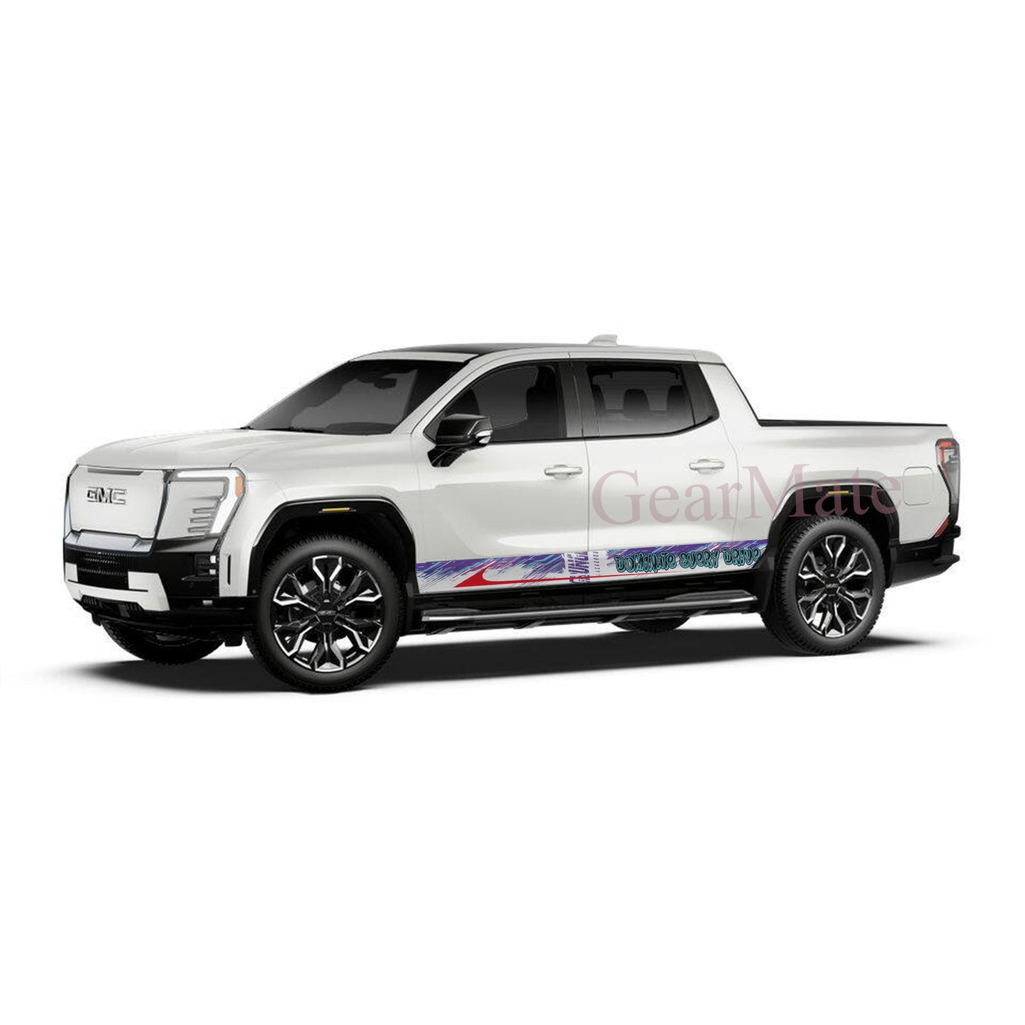 Dominate Every Ride Rocker Panel Graphic Decal Kit (Left & Right Sides) - High Quality Vinyl for Trucks & SUVs