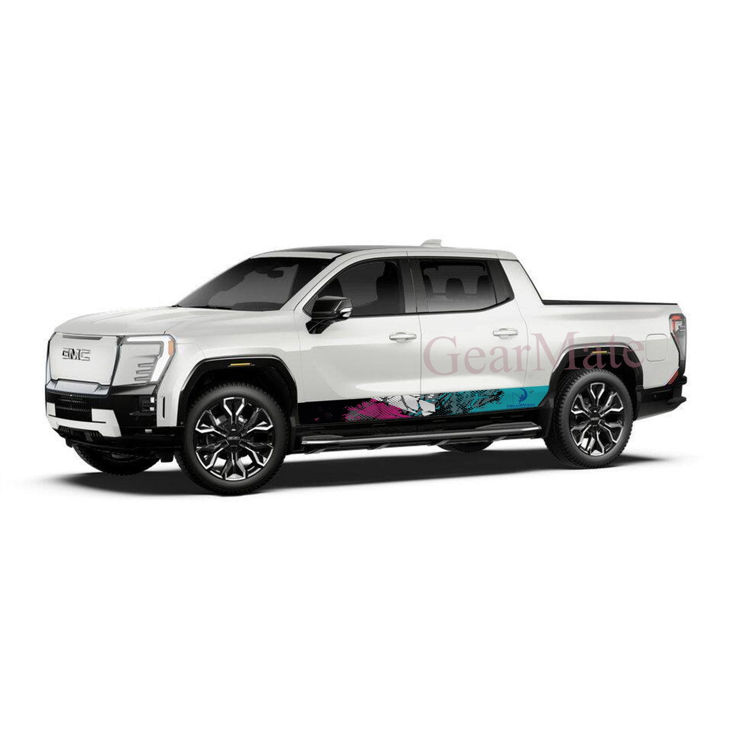 Sport Pink Green Dreamworks Animation Rocker Panel Graphic Decal Kit (Left & Right Sides) - High Quality Vinyl for Trucks & SUVs