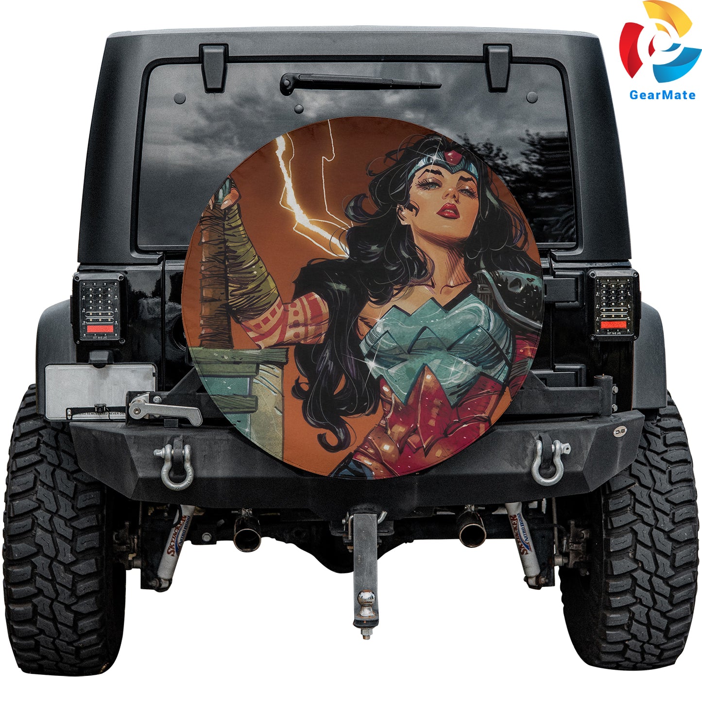 DC Wonder Woman Spare Tire Cover – Premium Waterproof UV Resistant Protector