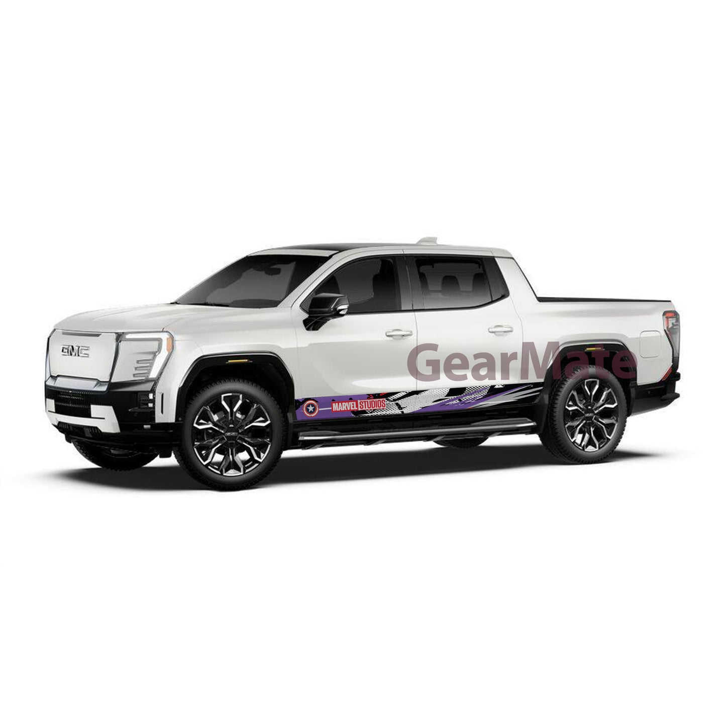 Racing Marvel Captain America What If Rocker Panel Graphic Decal Kit (Left & Right Sides) - High Quality Vinyl for Trucks & SUVs