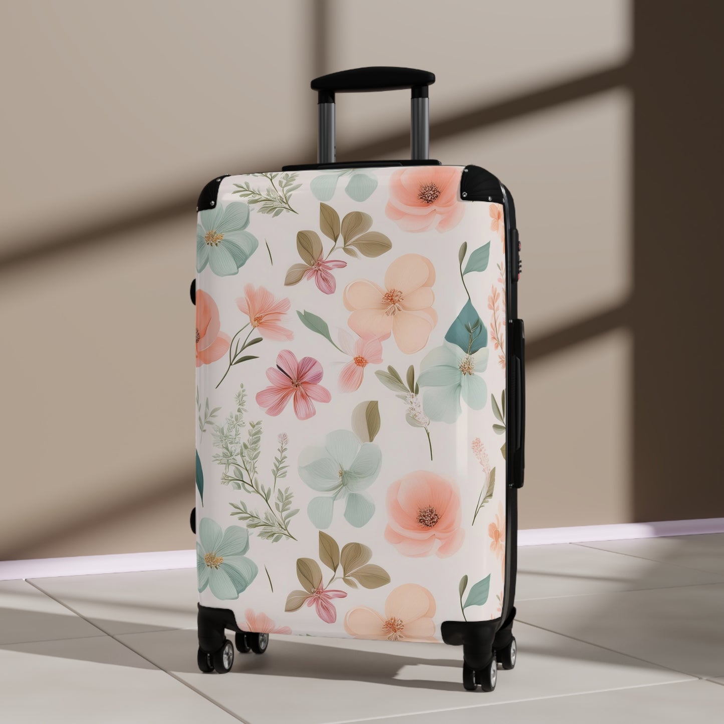 Nature Flowers Floral Dedicated Floral Pattern Art Carry-On Suitcase - Stylish Luggage for Travelers