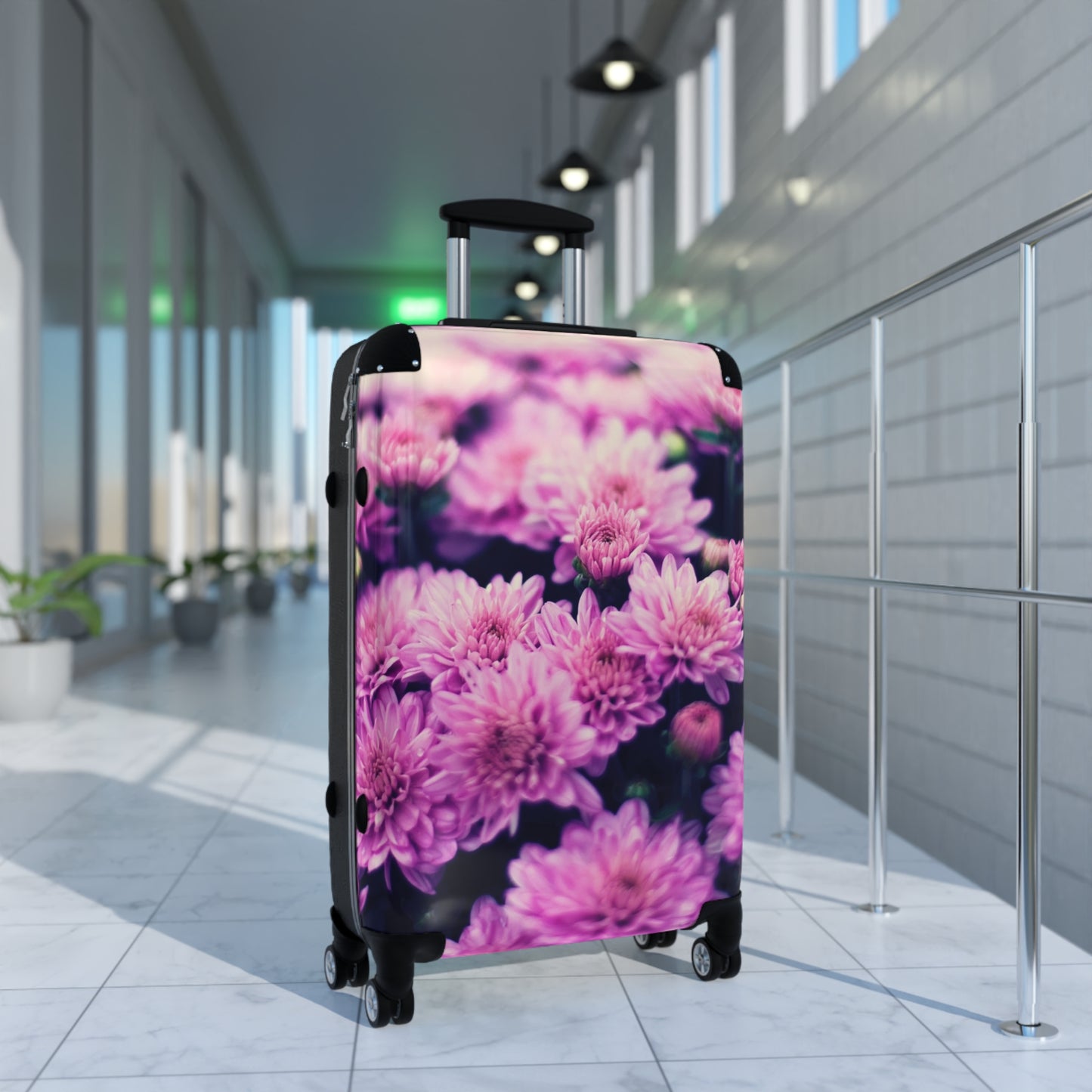 Nature Flowers Floral Chrysanthemum Art Carry-On Suitcase - Stylish Luggage for Travelers