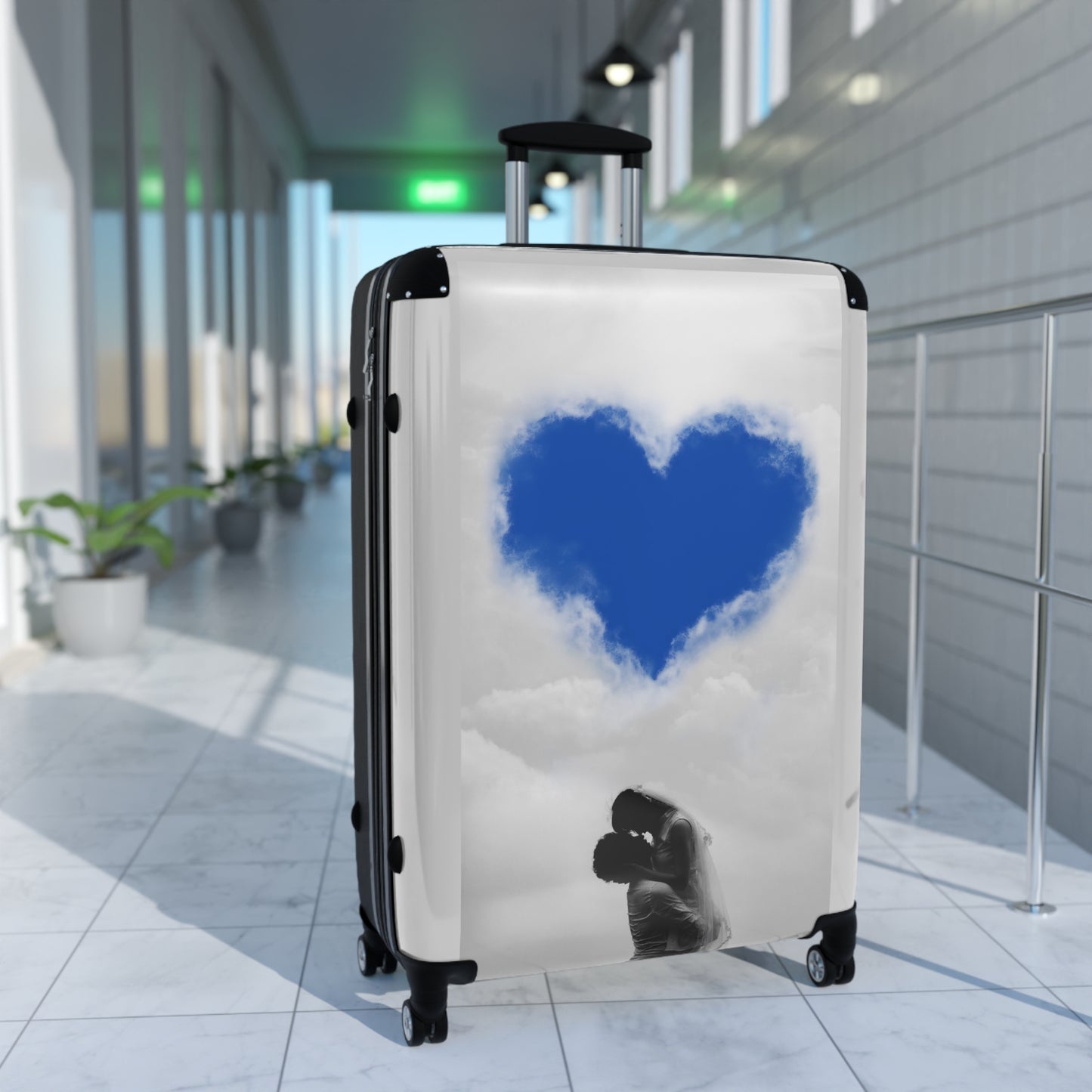 Love Couple Cloudy Art Carry-On Suitcase - Stylish Luggage for Travelers