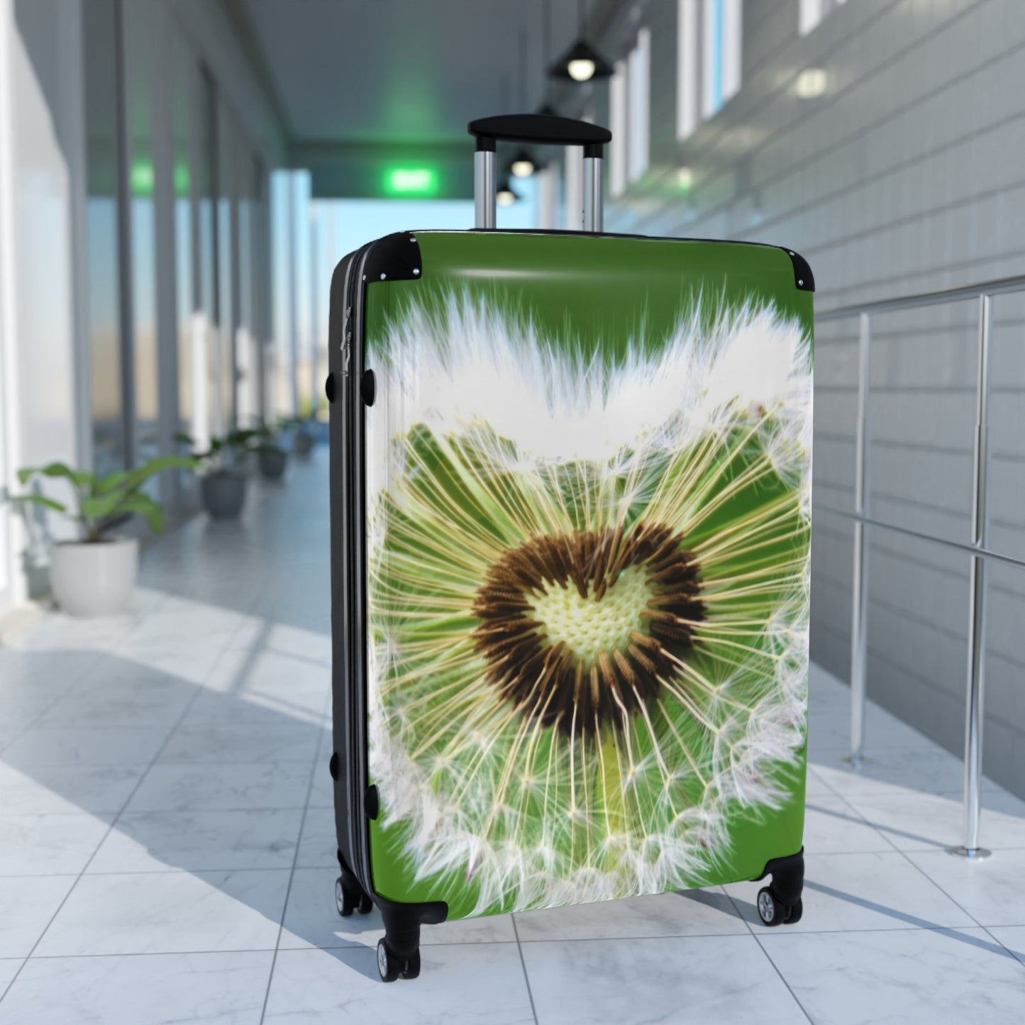 Nature Flowers Floral Heart Shape Art Carry-On Suitcase - Stylish Luggage for Travelers