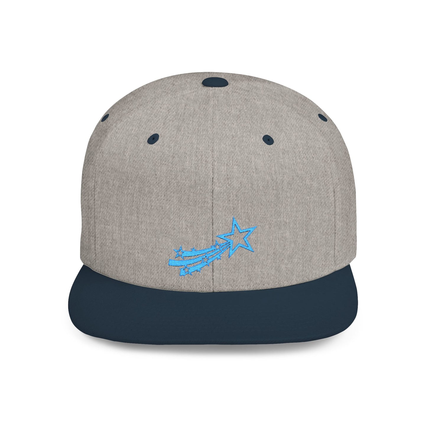 Icons Embroidered Star Comet Flat Bill Snapback – Lightweight, Custom Fit, Premium Quality