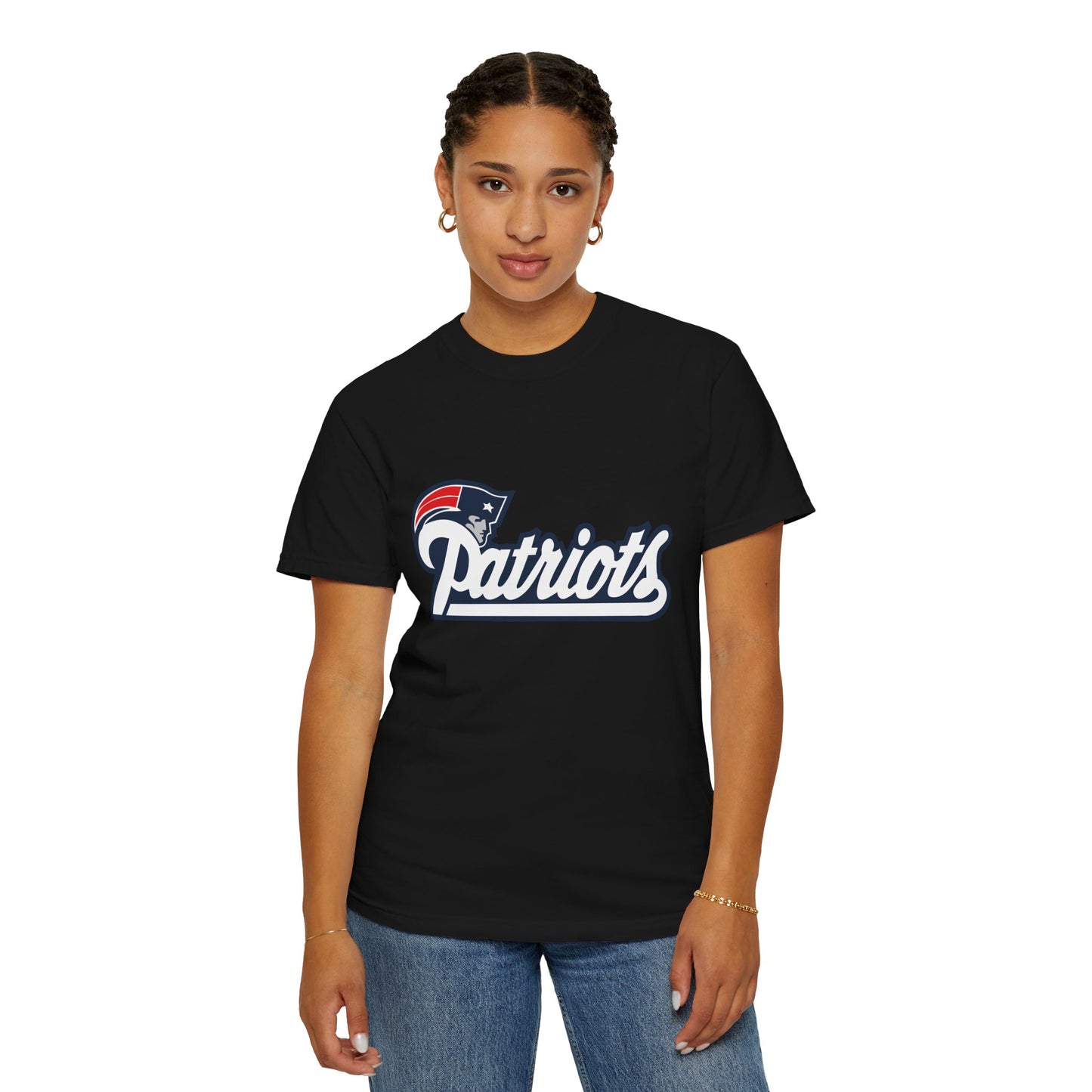 New England Patriots Fan Outfit Garment-Dyed T-Shirt – Premium Cotton Tee for Customization