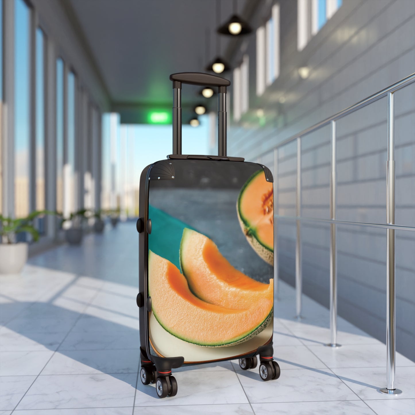 Nature Summer Cantaloupe Slices Carry-On Suitcase - Stylish Luggage for Travelers