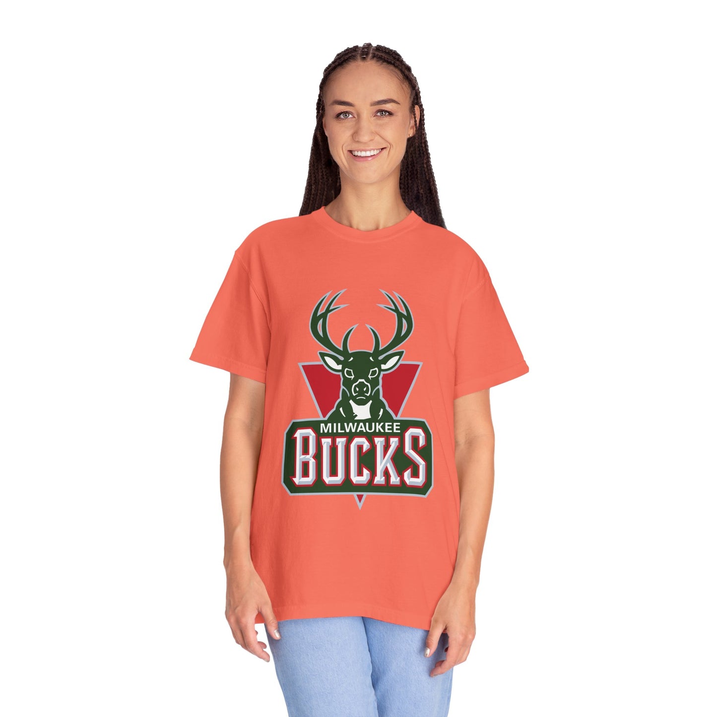 Milwaukee Bucks Strong Garment-Dyed T-Shirt – Premium Cotton Tee for Customization