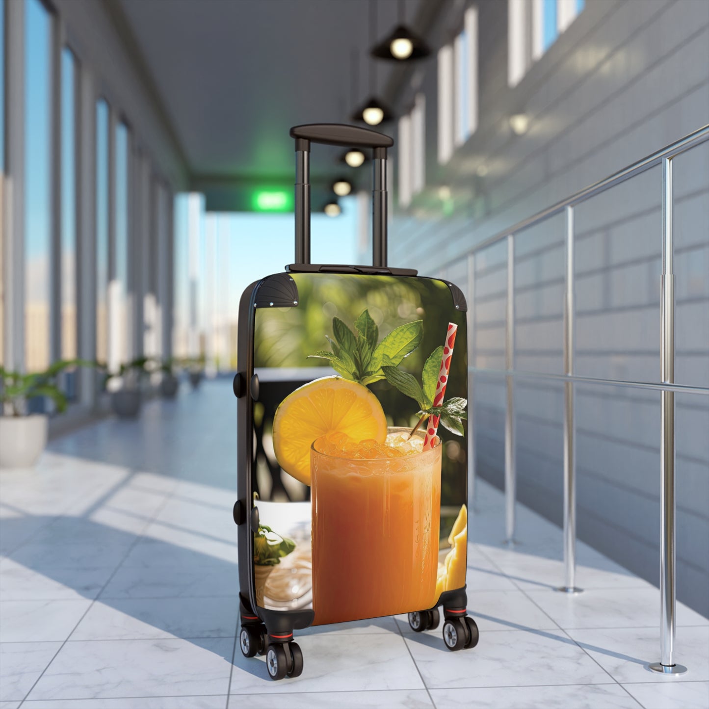 Nature Summer Orange Juice Carry-On Suitcase - Stylish Luggage for Travelers