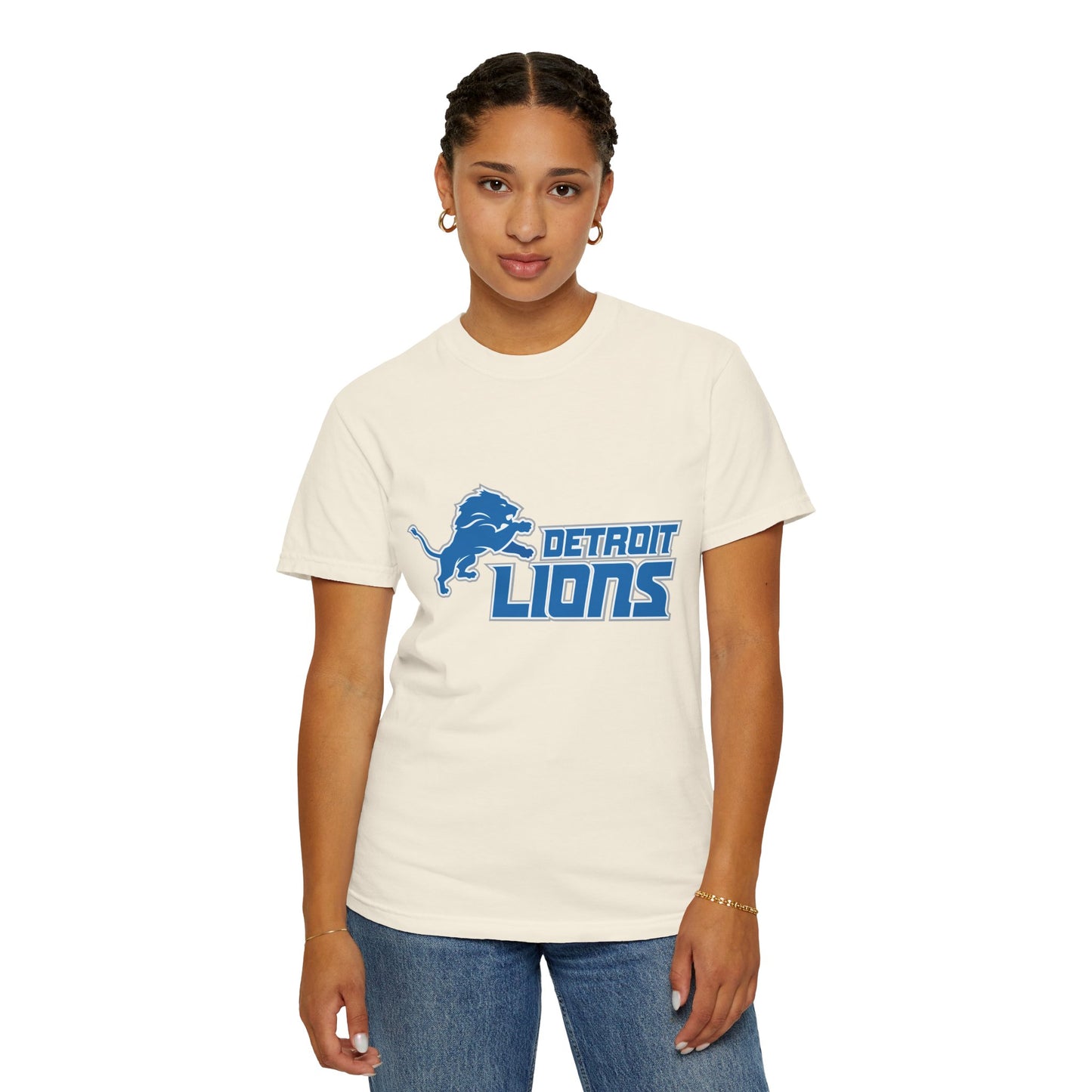 Detroit Lions Nation Garment-Dyed T-Shirt – Premium Cotton Tee for Customization