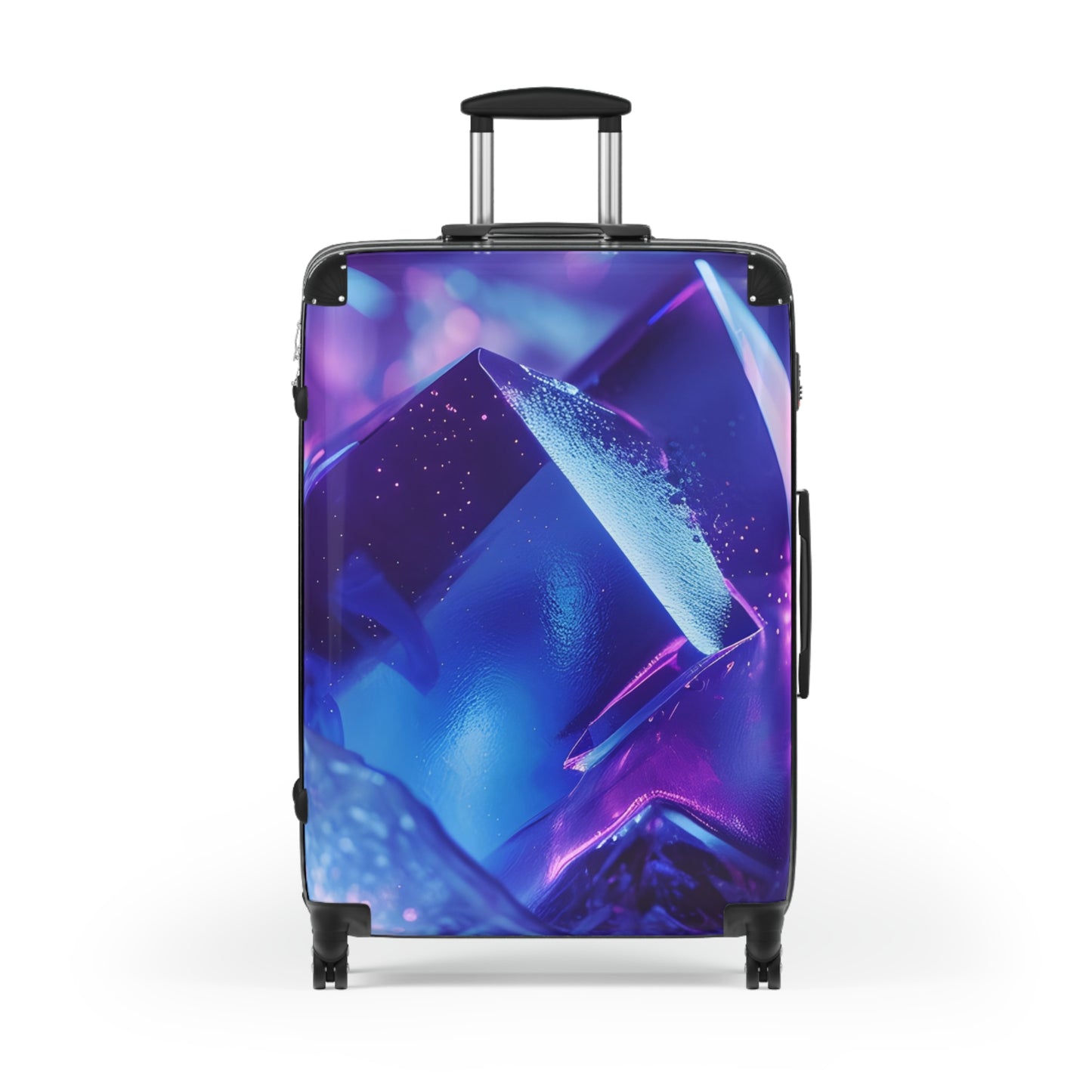 Abstract Purple Aesthetic Art Carry-On Suitcase - Stylish Luggage for Travelers