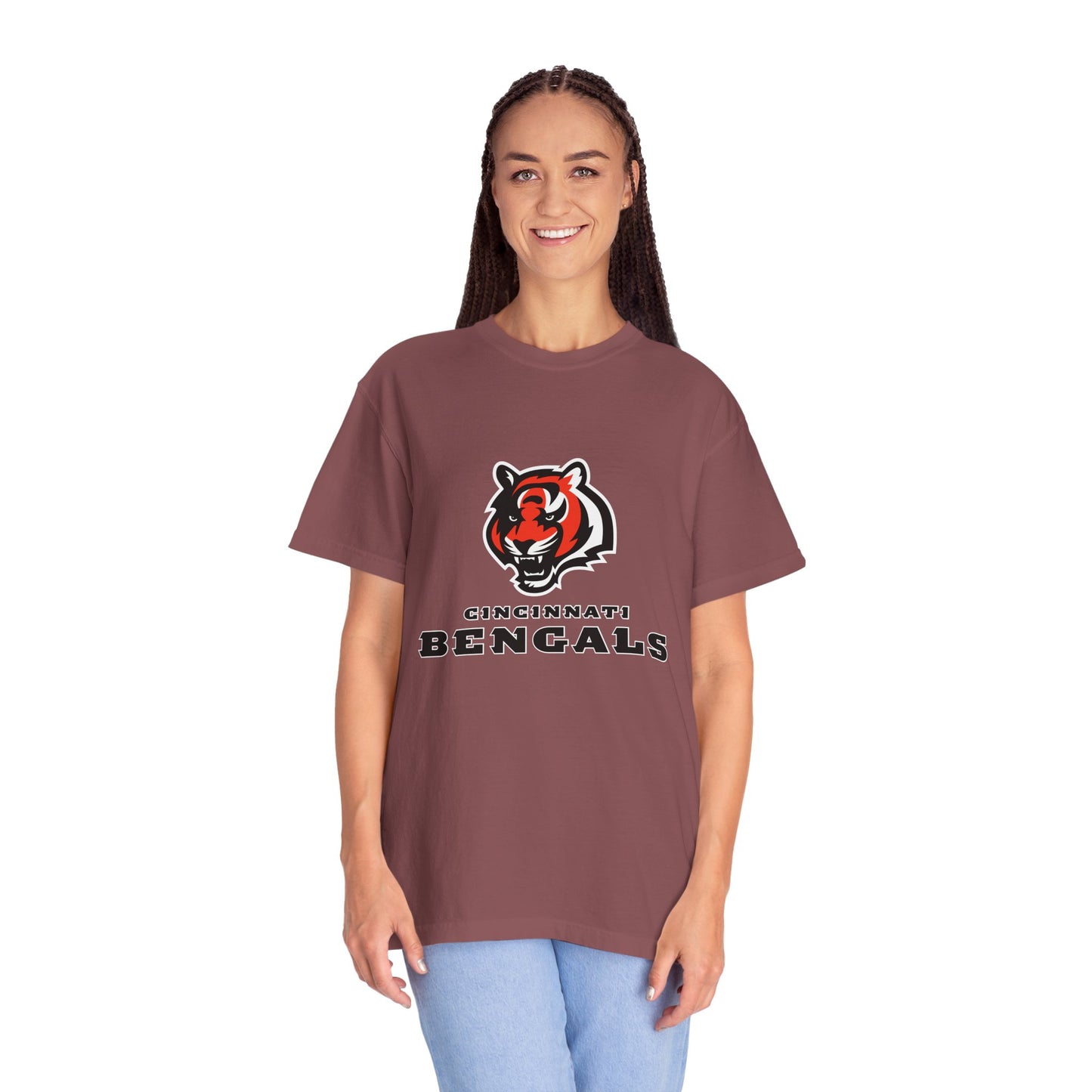 Cincinnati Bengals Gear Garment-Dyed T-Shirt – Premium Cotton Tee for Customization