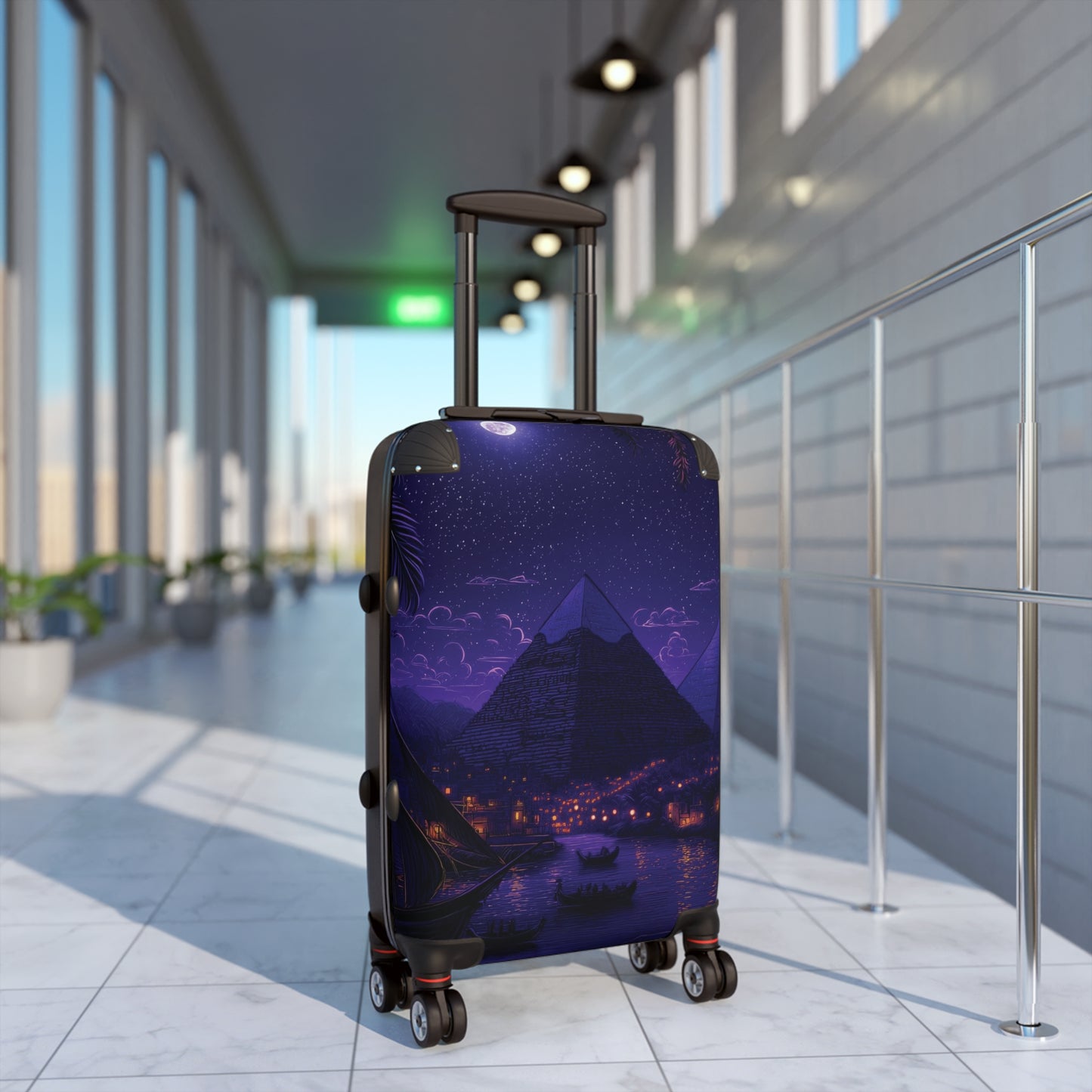 Art Egyptian Pyramids Carry-On Suitcase - Stylish Luggage for Travelers