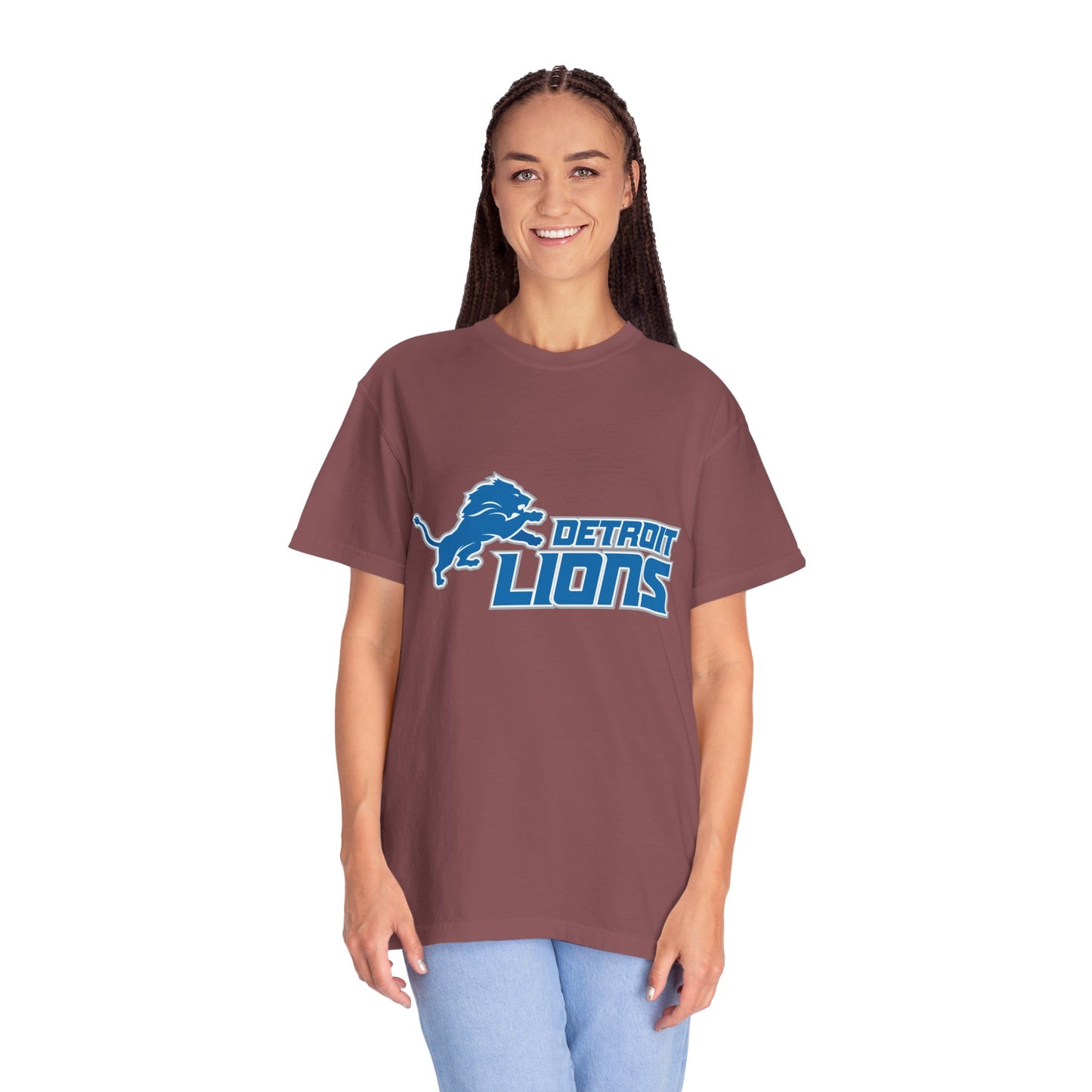 Detroit Lions Nation Garment-Dyed T-Shirt – Premium Cotton Tee for Customization