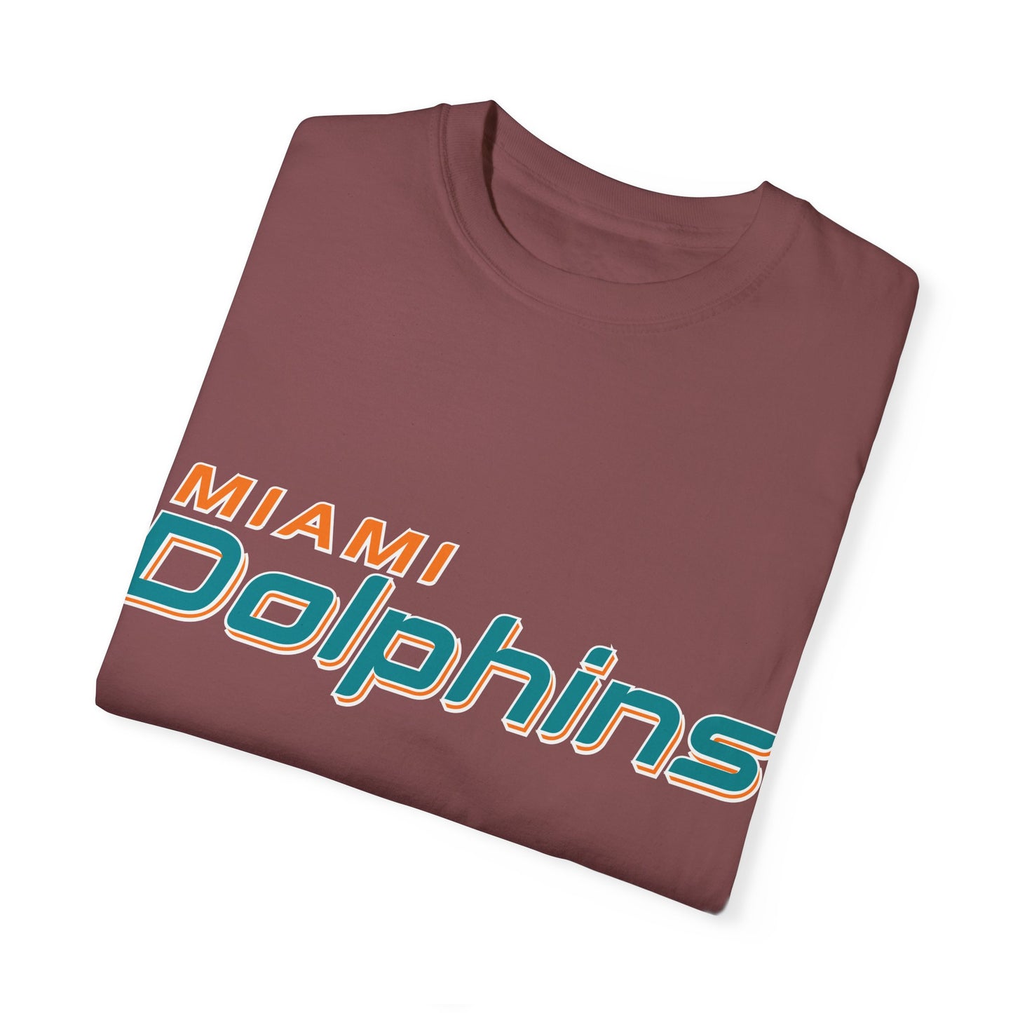 Miami Dolphins Garment-Dyed T-Shirt – Premium Cotton Tee for Customization
