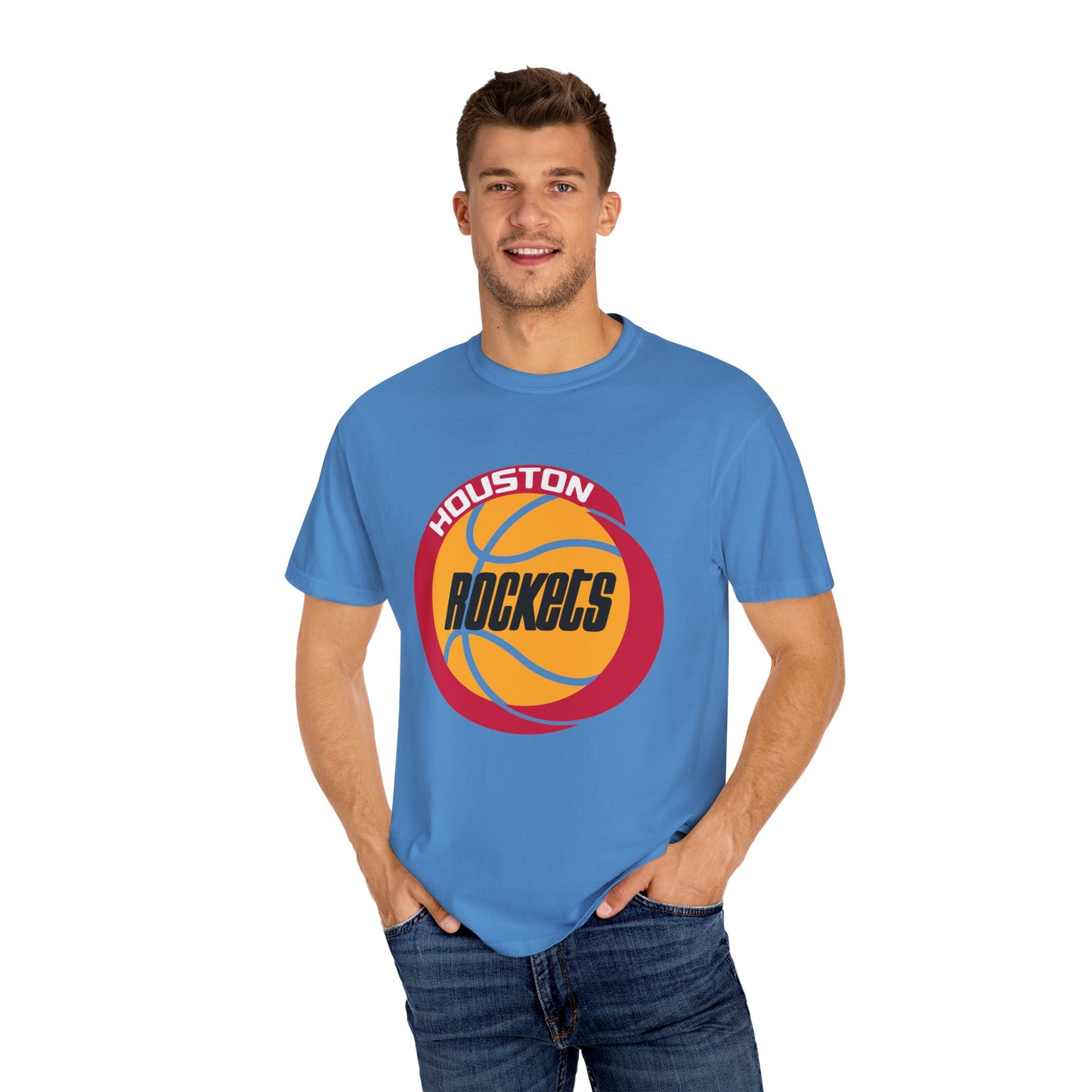 Houston Rockets Fan Garment-Dyed T-Shirt – Premium Cotton Tee for Customization