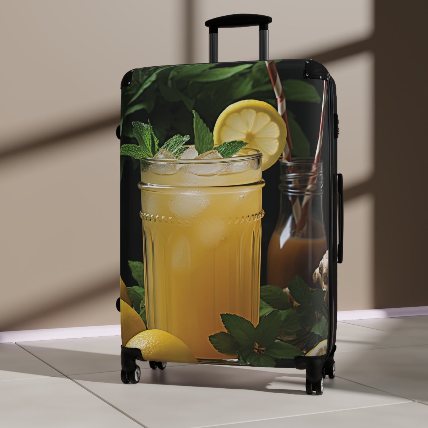 Nature Summer Iced Lemonade Carry-On Suitcase - Stylish Luggage for Travelers