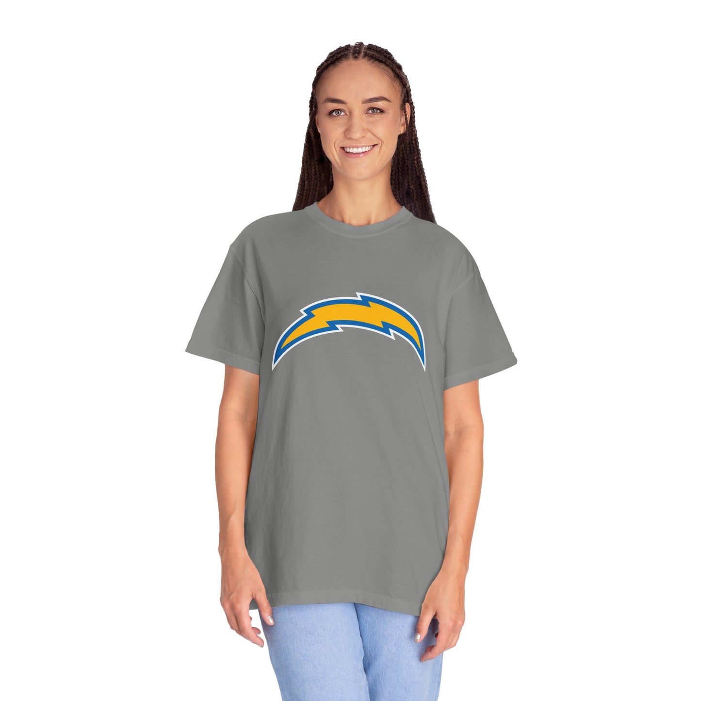 Los Angeles Chargers Team Merch Garment-Dyed T-Shirt – Premium Cotton Tee for Customization