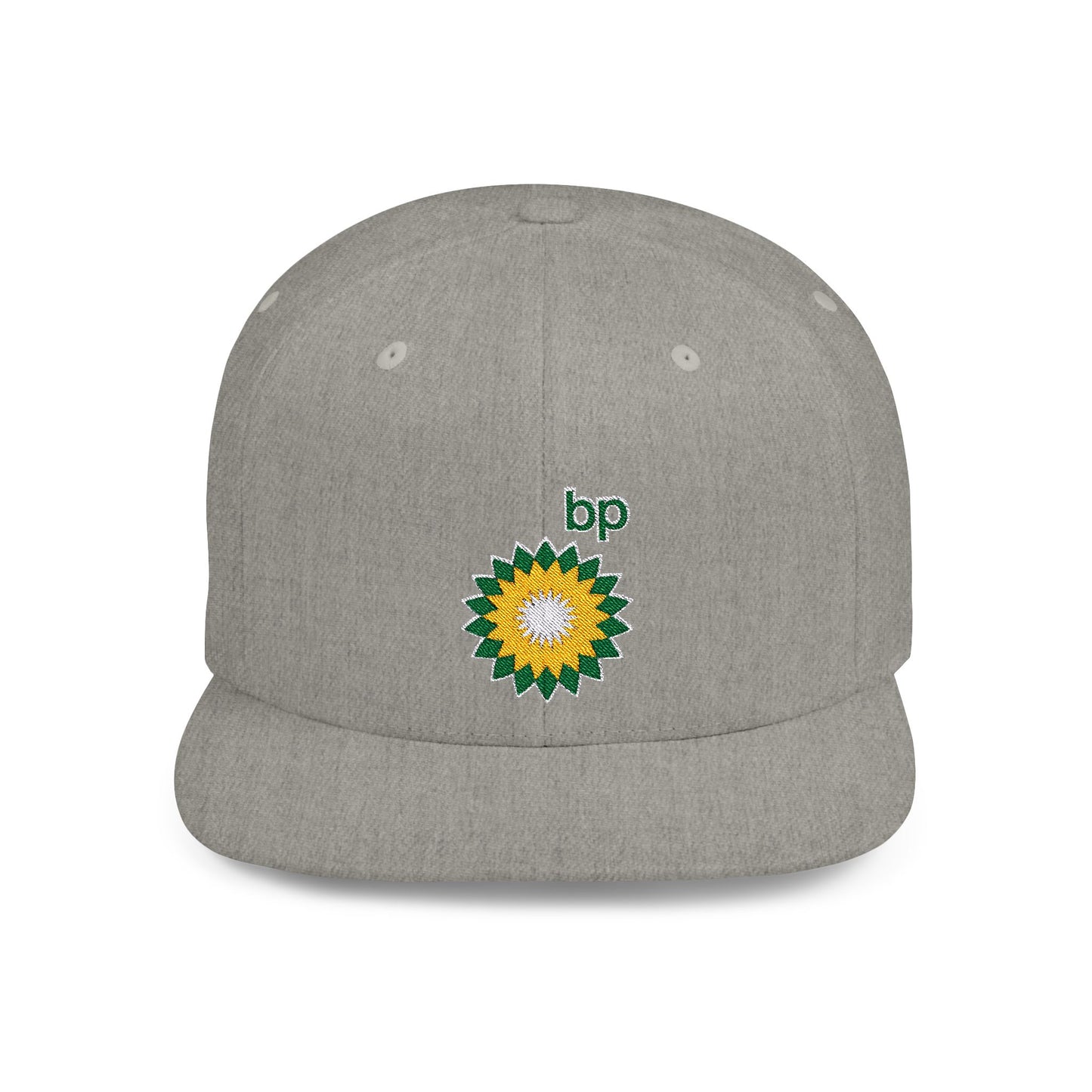 BP Oil Flat Bill Snapback – Lightweight, Custom Fit, Premium Quality