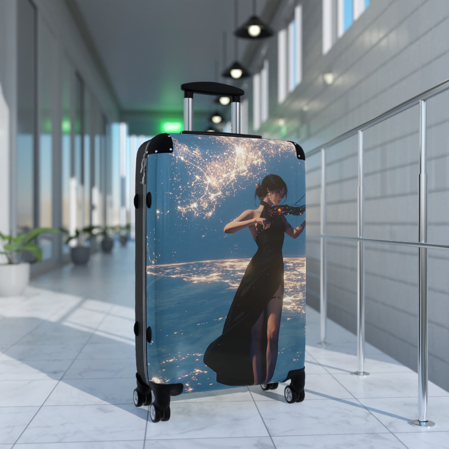 Art Wlop Digital Art Carry-On Suitcase - Stylish Luggage for Travelers
