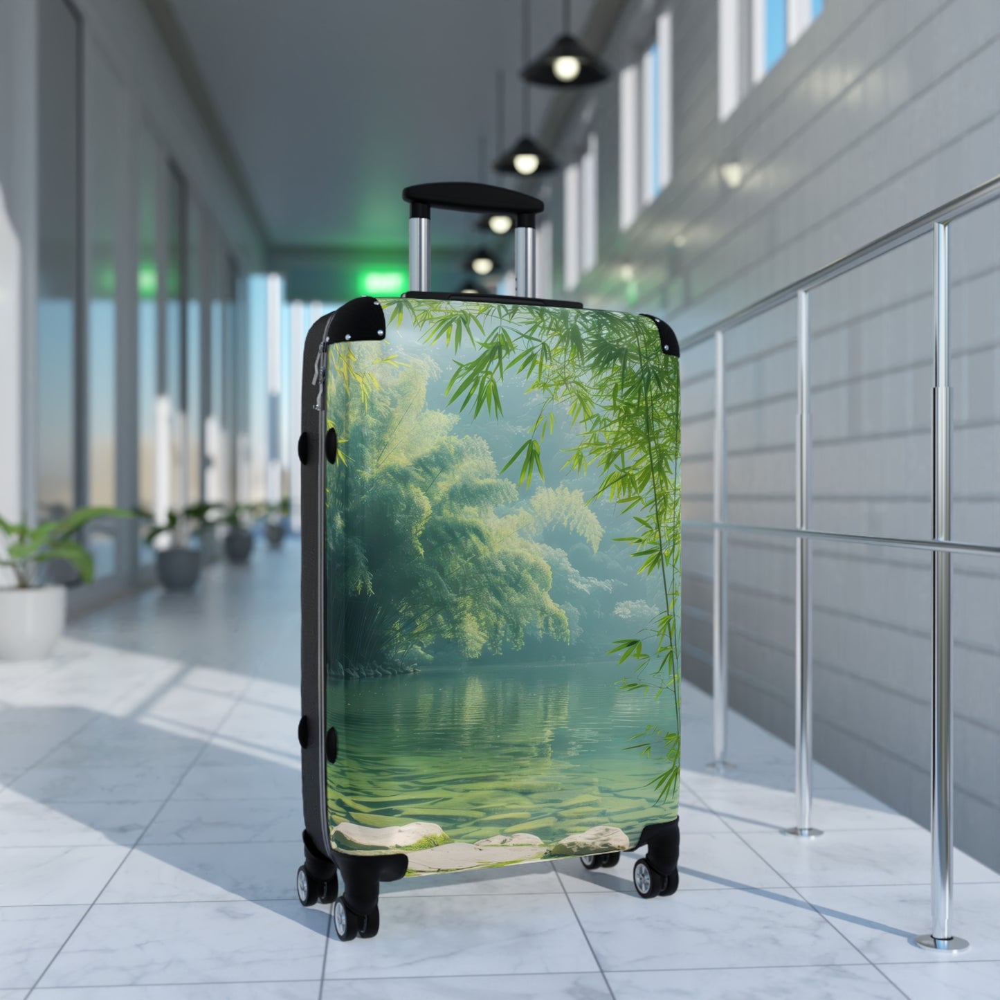 Nature Bamboo Forest Art Carry-On Suitcase - Stylish Luggage for Travelers
