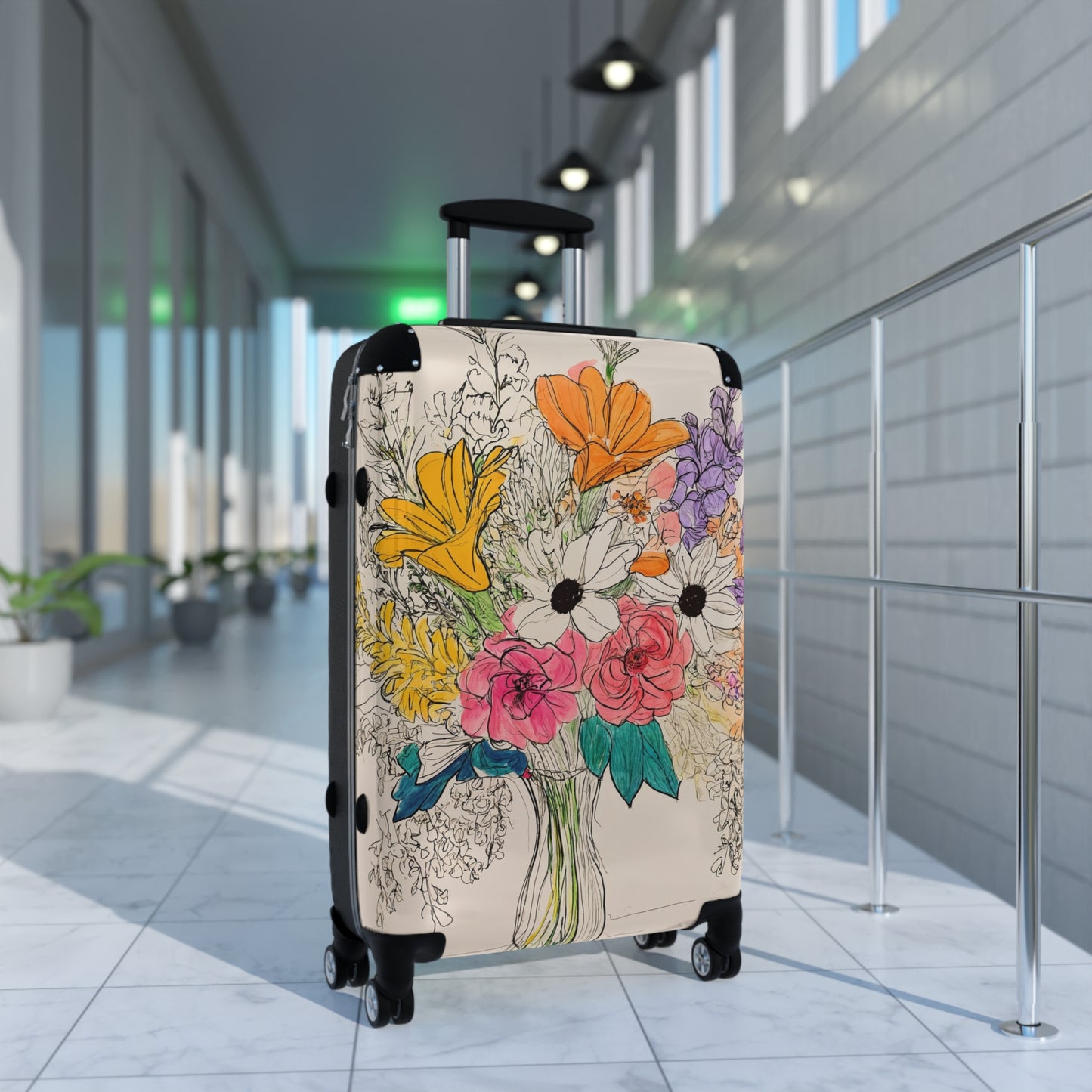 Nature Flowers Floral Spring Flowers Art Carry-On Suitcase - Stylish Luggage for Travelers