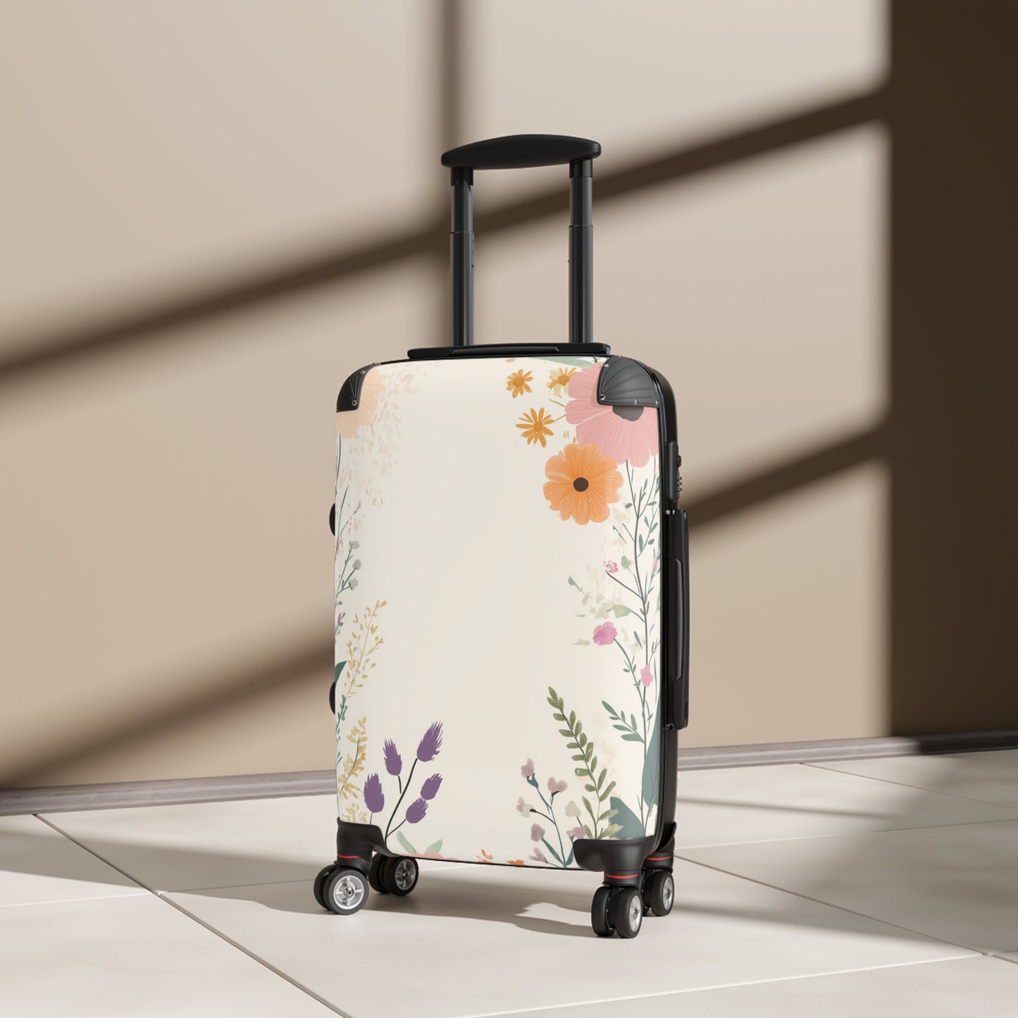 Nature Flowers Floral Leaves Art Carry-On Suitcase - Stylish Luggage for Travelers