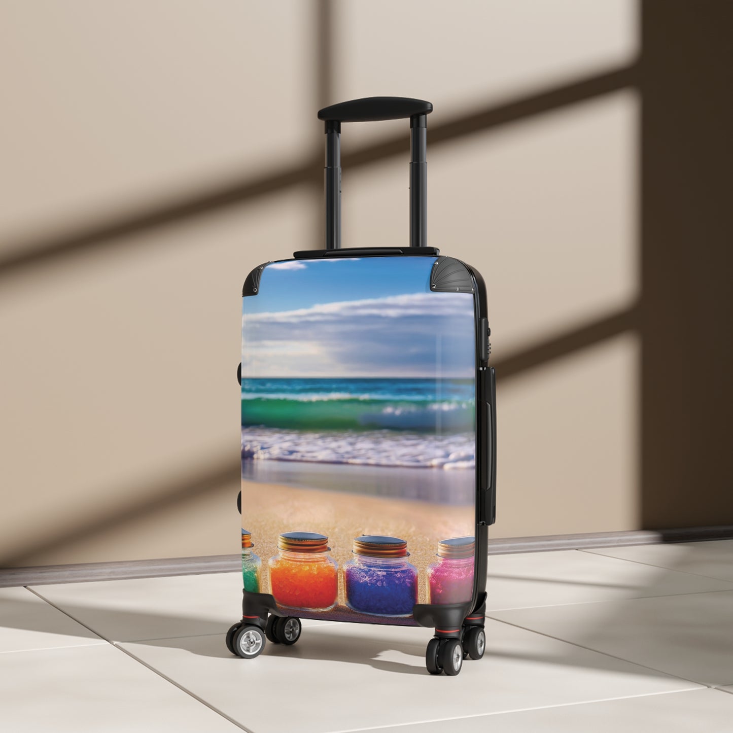 Nature Summer Colorful Jars Carry-On Suitcase - Stylish Luggage for Travelers