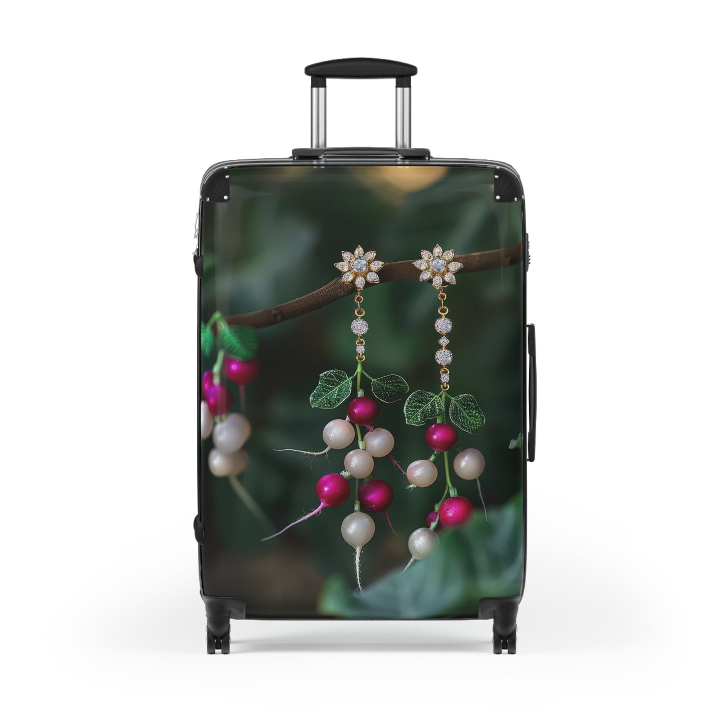 Nature Earings Leaves Art Carry-On Suitcase - Stylish Luggage for Travelers