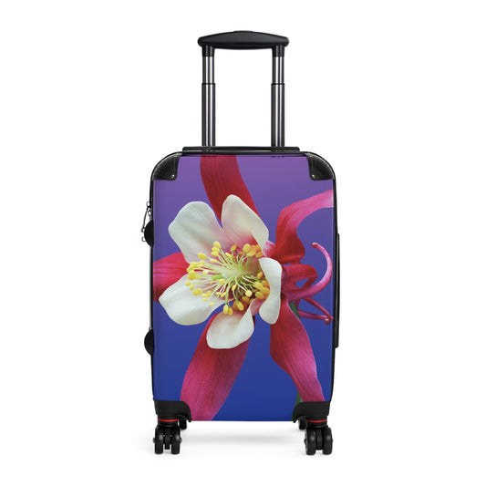 Love Aquilegia Art Carry-On Suitcase - Stylish Luggage for Travelers